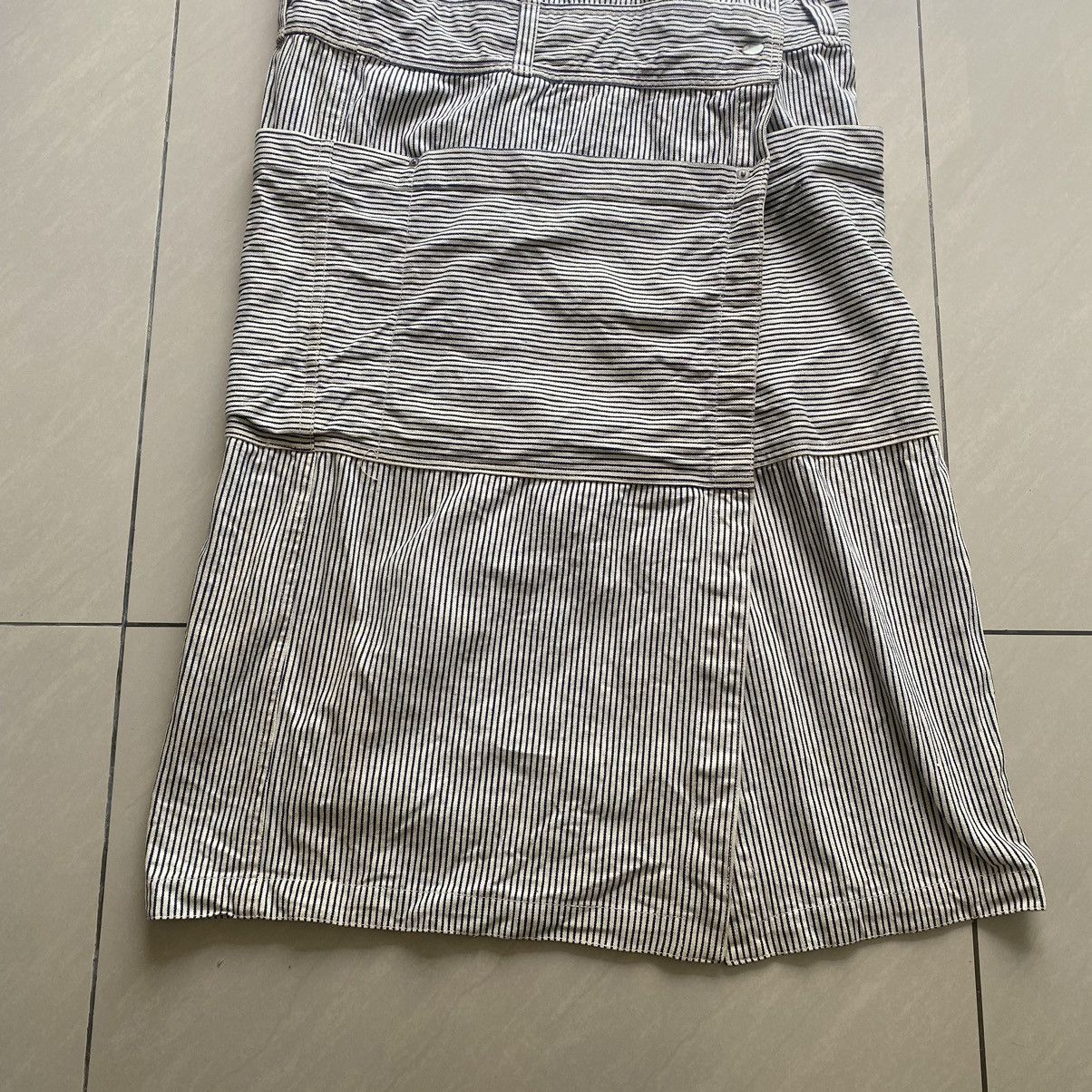 Issey Miyake Vintage Issey Miyake Hickory Stripe Overalls Dress Size S / US 4 / IT 40 - 9 Thumbnail