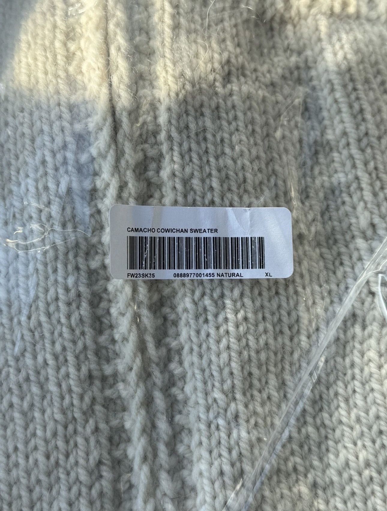 Supreme Camacho Cowichan Sweater Natural XL Size US XL / EU 56 / 4 - 8 Thumbnail