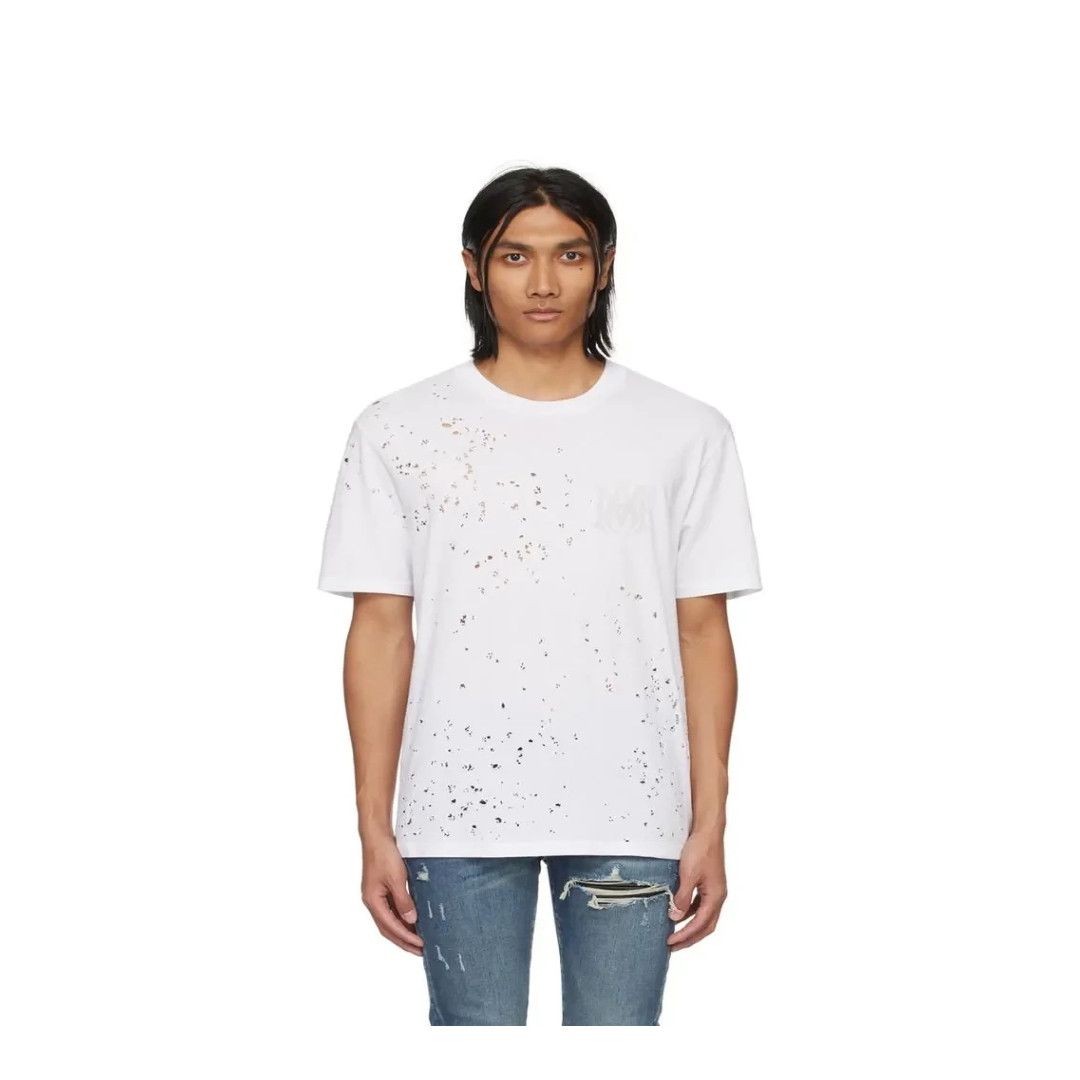 Amiri o1w1db10125 Shotgun T-Shirt in White Size US L / EU 52-54 / 3 - 1 Thumbnail