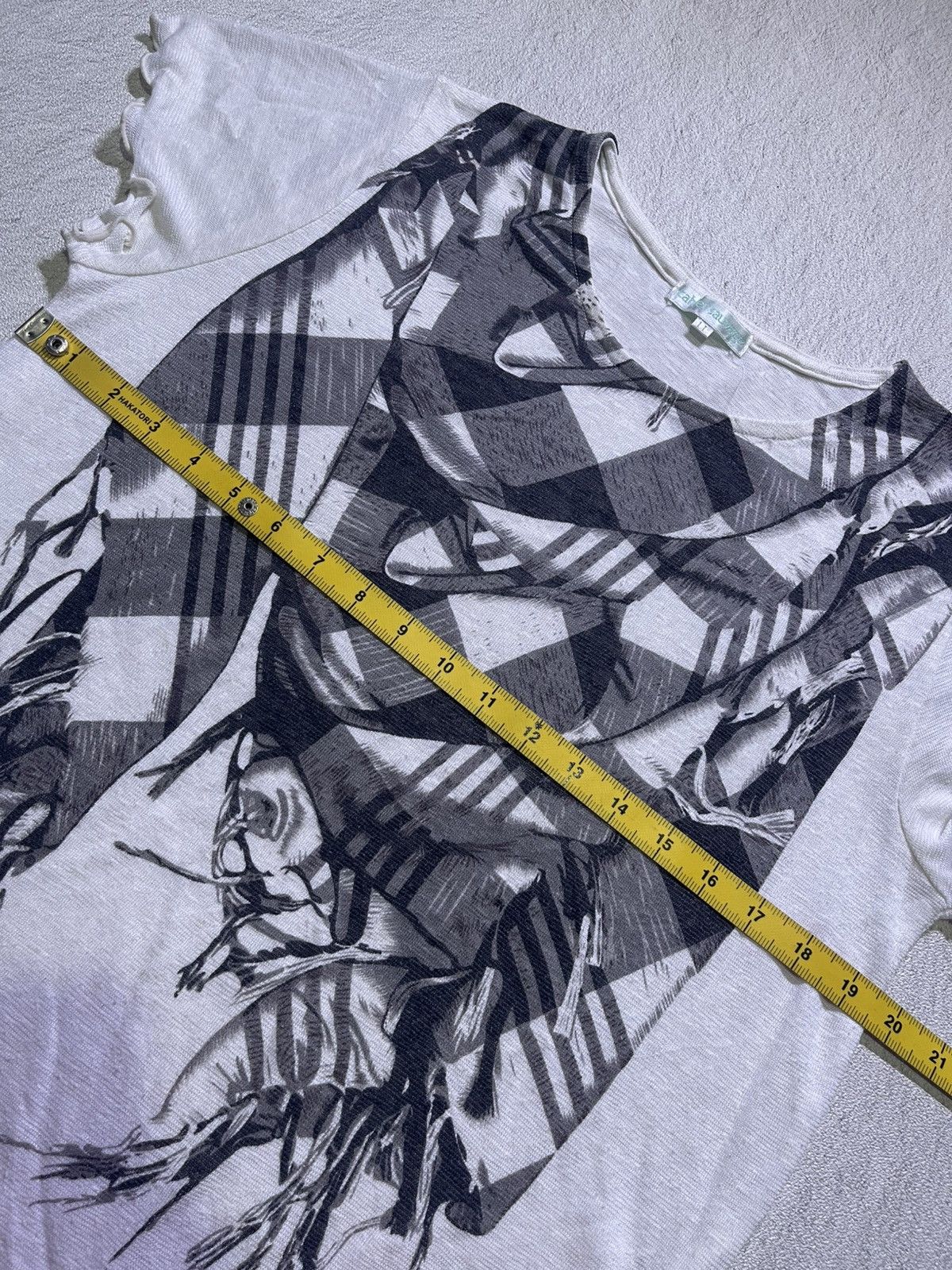 Japanese Brand Y2K CAHER SAUVAGE short sleeve tshirt women's Size M / US 6-8 / IT 42-44 - 8 Thumbnail