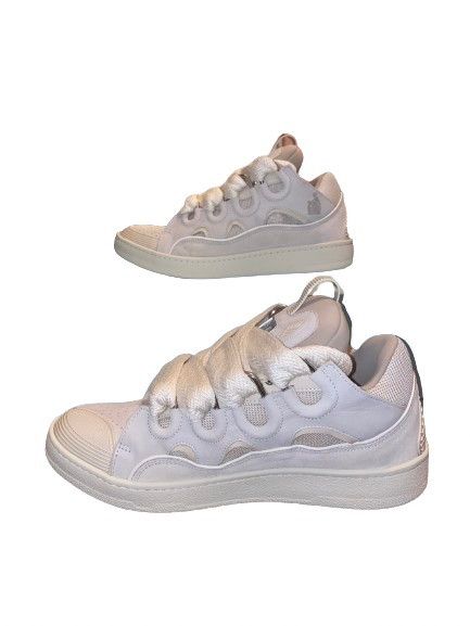 Lanvin LANVIN Leather Curb Sneaker Cream Pure White in Size 10 Size US 10 / EU 43 - 2 Thumbnail