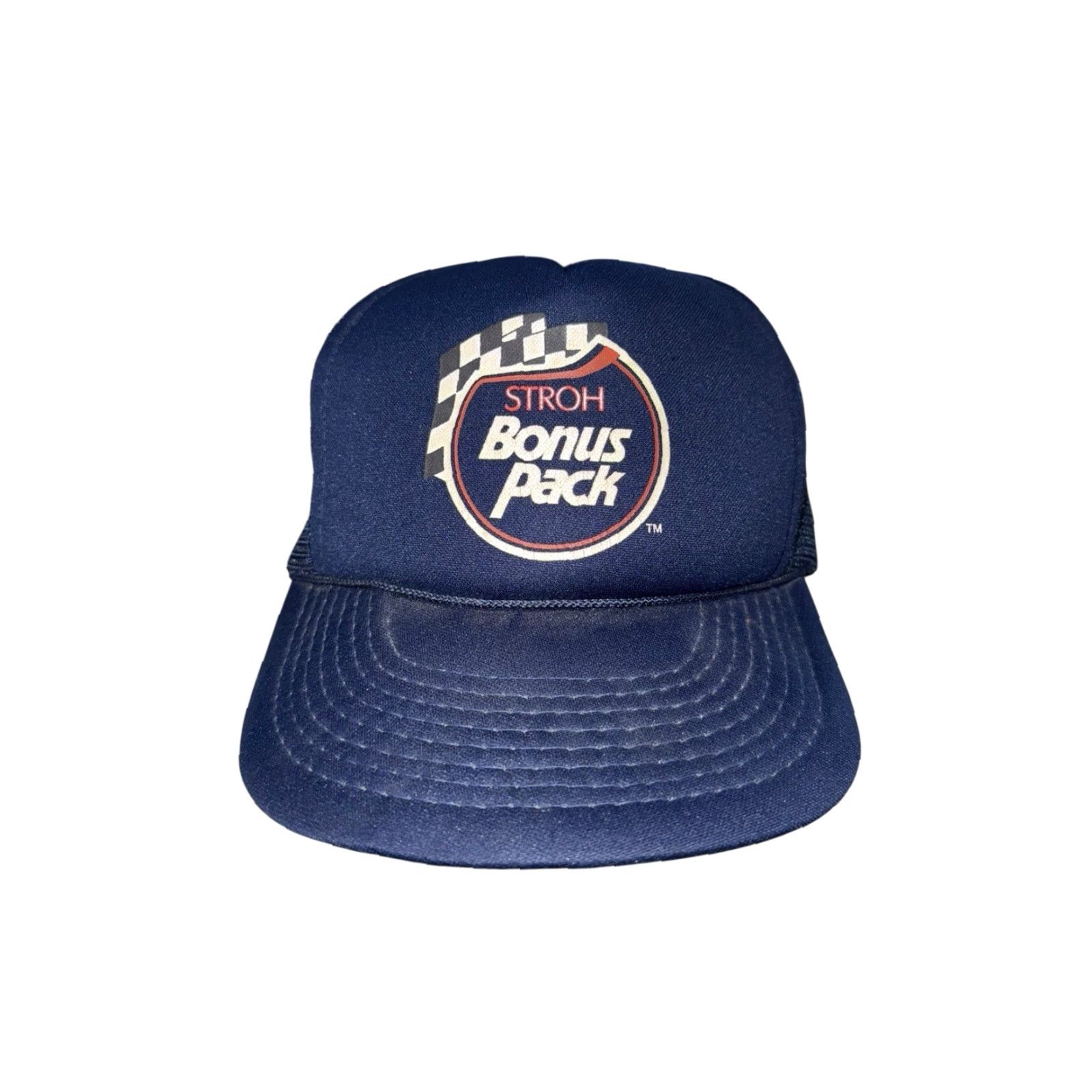 Vintage VINTAGE Stroh Snapback Hat Trucker Beer Brewery One Size Blue Men Men Shirts Size ONE SIZE - 2 Thumbnail