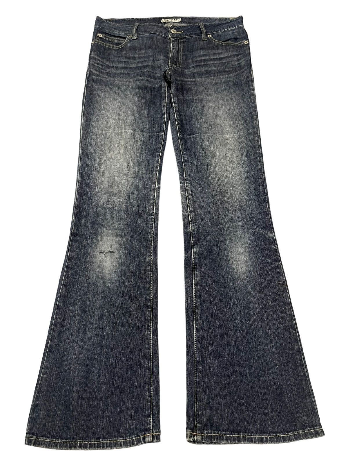 If Six Was Nine Vintage Japanese Brand Blue Wash Style Bootcut Jeans Size US 31 - 1 Thumbnail