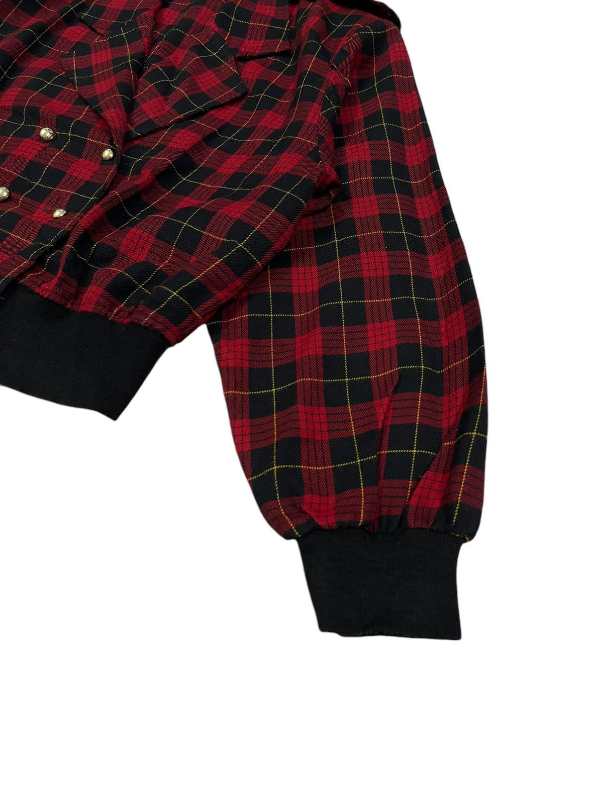 Seditionaries Japanese Brand Cropped Plaid Tartan Gothic Punk Style Jacket Size M / US 6-8 / IT 42-44 - 11 Thumbnail