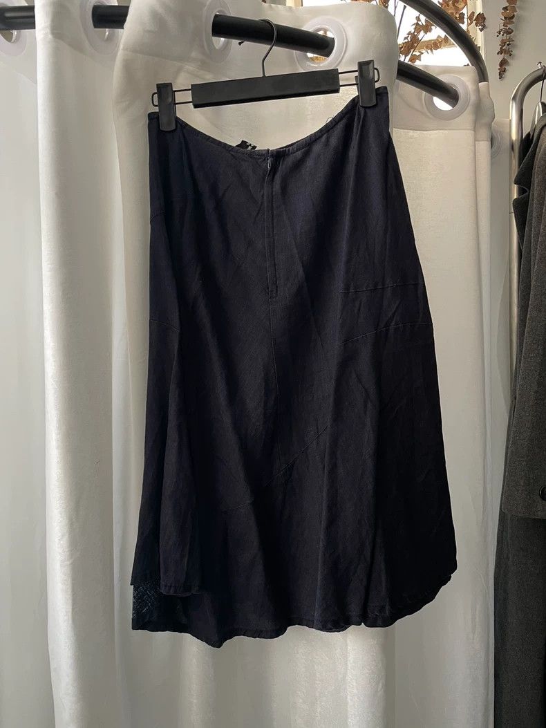 Comme des Garcons Comme des Garcons size m Medieval navy linen skirt Size 25" / US 0 / IT 36 - 1 Thumbnail