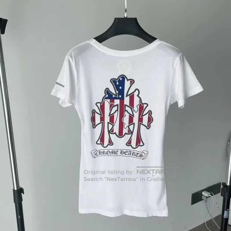 Chrome Hearts CHROME HEARTS Size S White horseshoe sword behind three fla Size US S / EU 44-46 / 1 - 2 Thumbnail