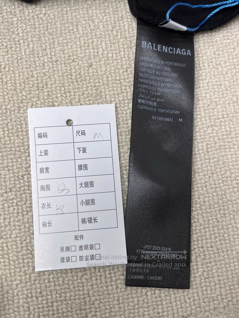 Balenciaga Balenciaga Letter Print Round Neck Short Sleeve T-Shirt Size M / US 6-8 / IT 42-44 - 4 Thumbnail