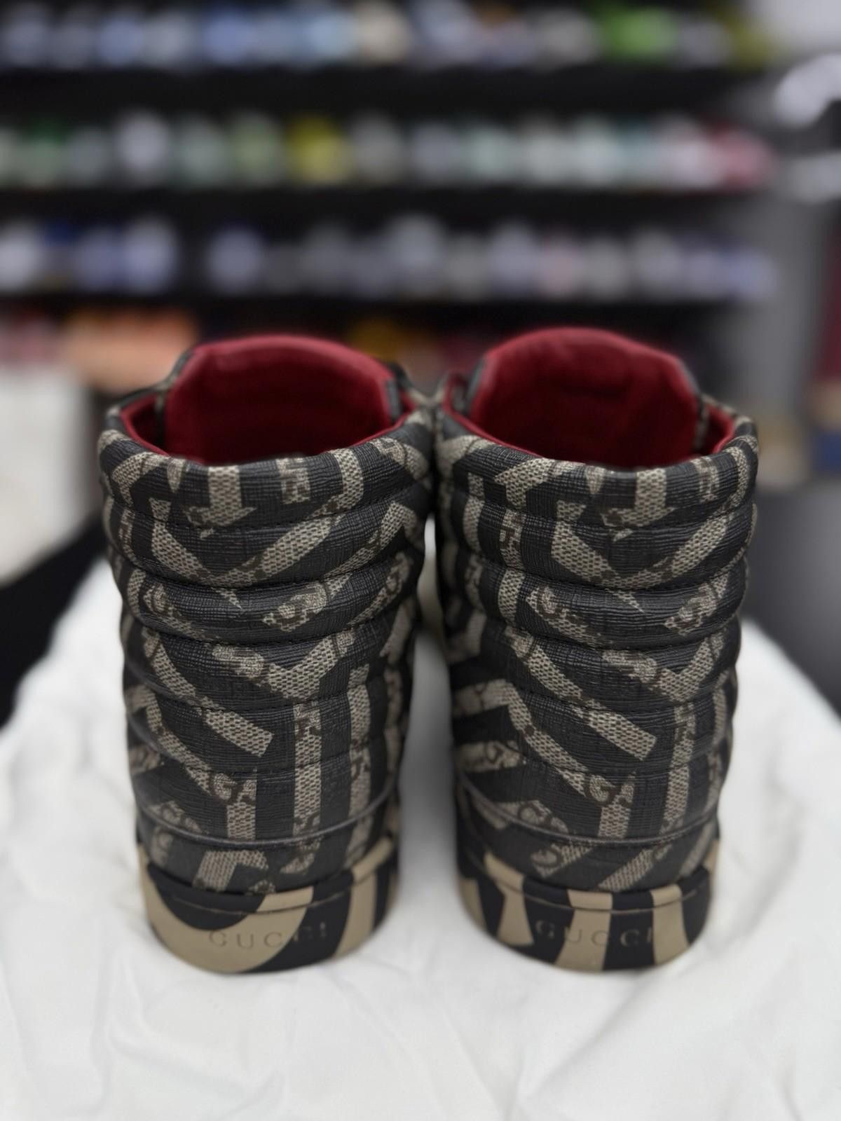 Gucci Authentic Gucci GG Monogram Logo Leather Sneakers 7.5G/8US Size US 8 / EU 41 - 11 Thumbnail