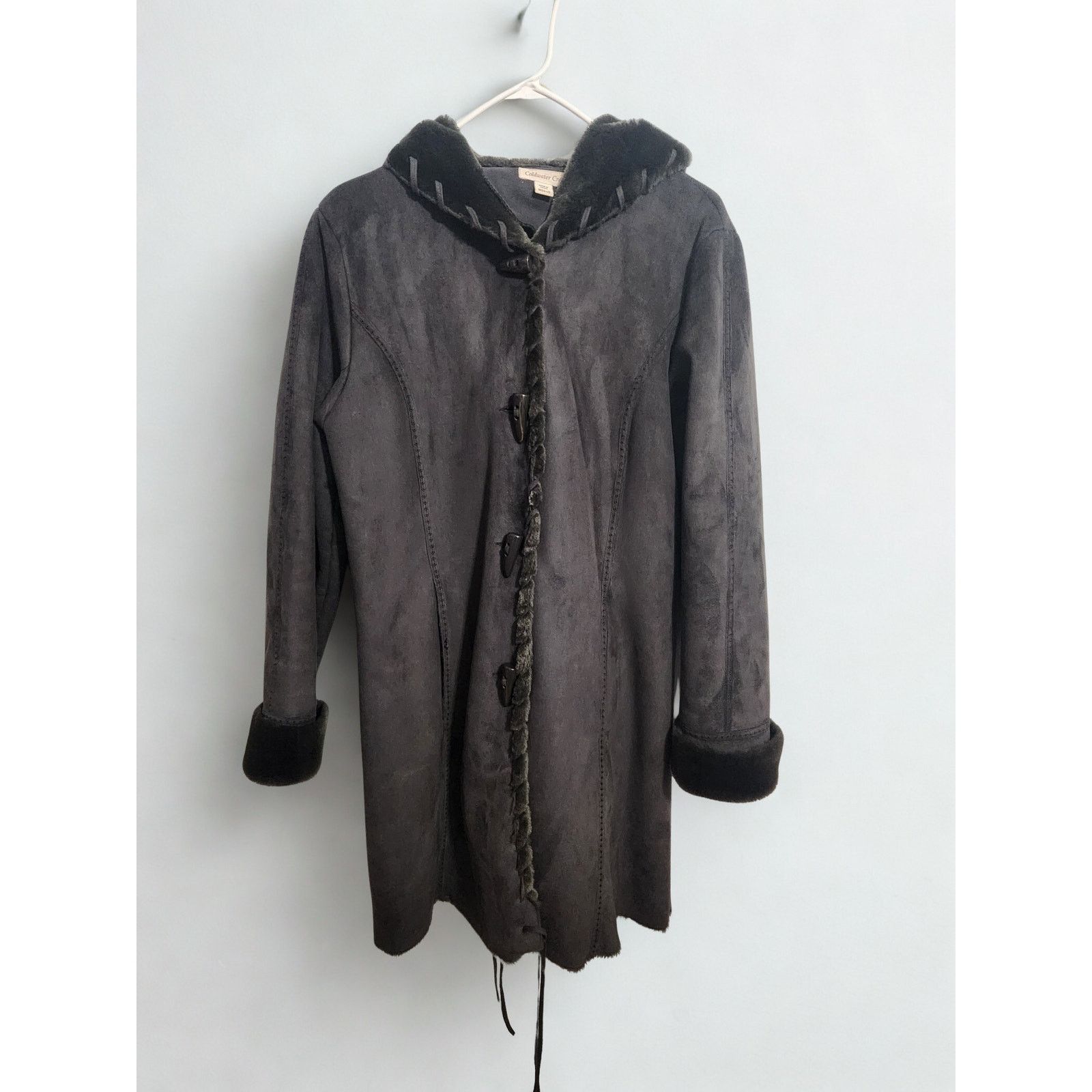 Coldwater Creek Vintage Womens Coldwater Creek Grey Faux Suede Coat Size M / US 6-8 / IT 42-44 - 1 Thumbnail