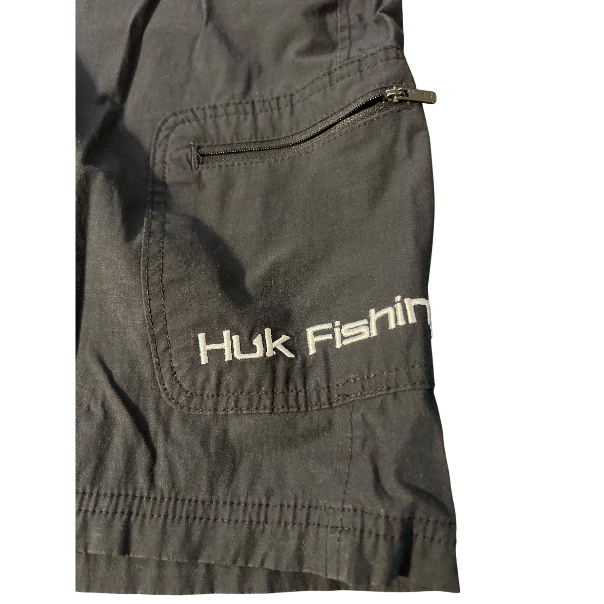 Other Huk Mens Performance Fishing Shorts Cargo Black Pockets Util Size US 29 - 2 Thumbnail