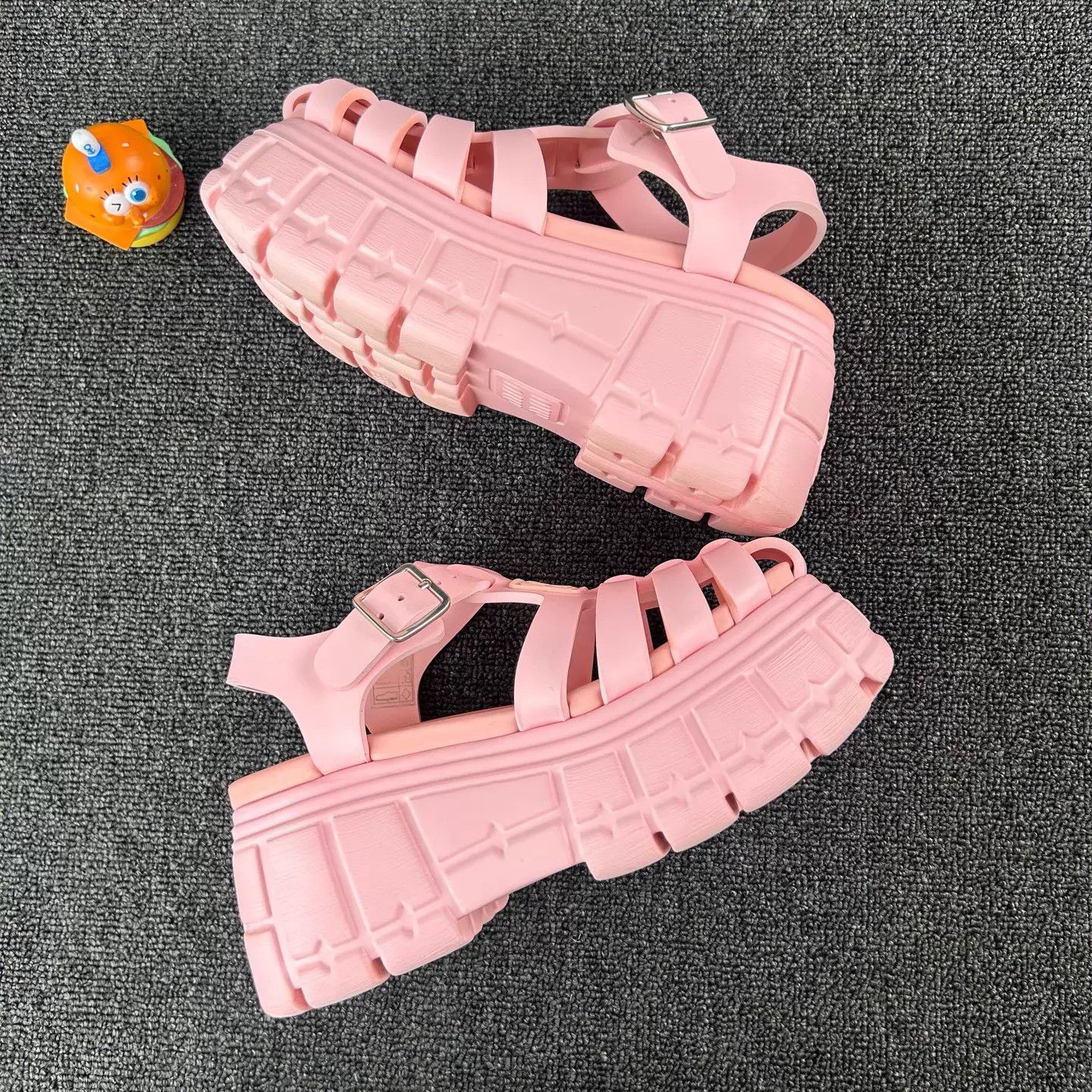 Miu Miu MIU MIU Women's Pink Platform Roman Sandal 36 Size US 5.5 / IT 35.5 - 4 Thumbnail