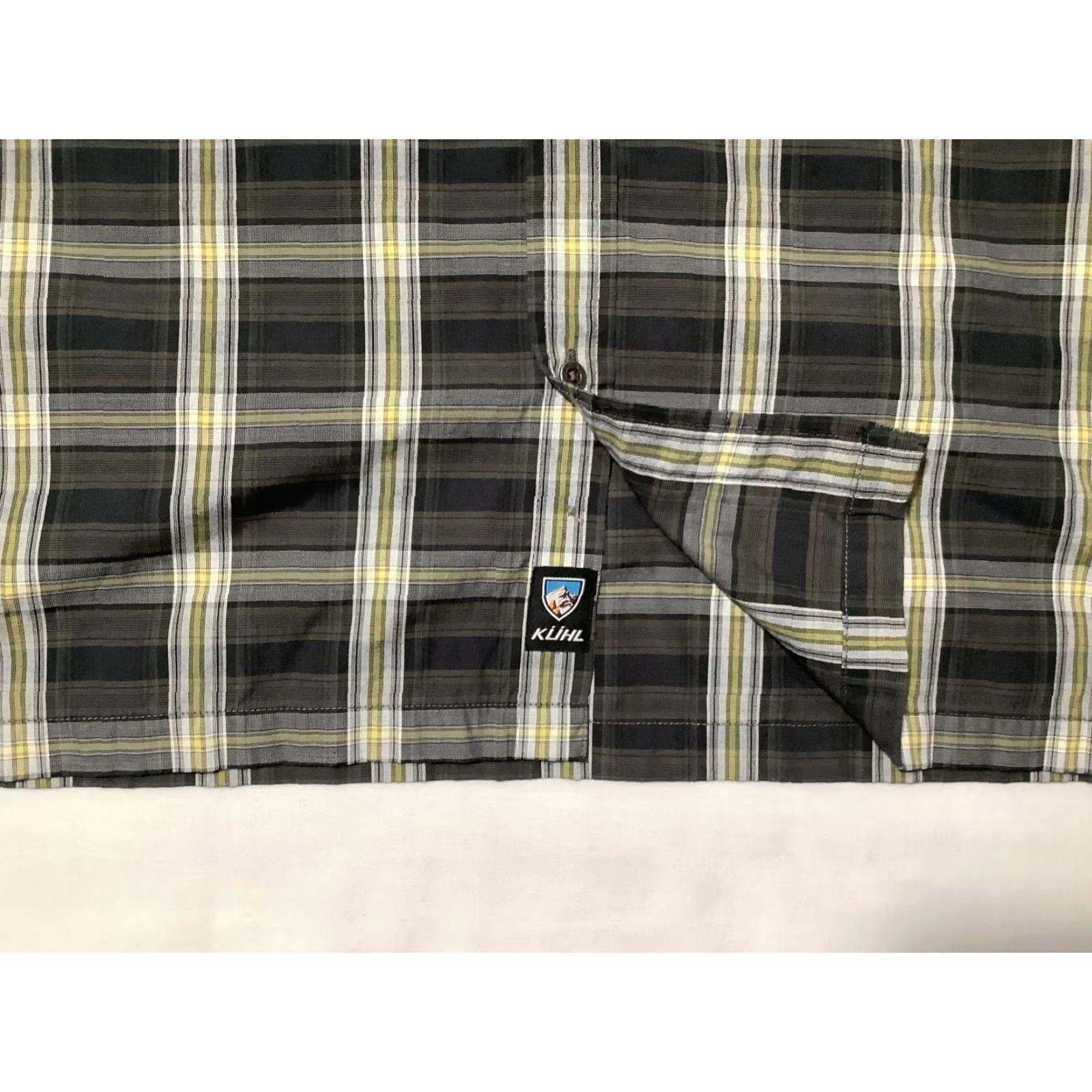Vintage KÜHL Shirt Mens Medium Gray Black Plaid Long Sleeve Button Up Western Outdoor Size US M / EU 48-50 / 2 - 7 Thumbnail