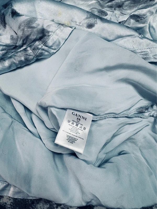 Ganni Ganni XS viscose blue blouse Size XS / US 0-2 / IT 36-38 - 4 Thumbnail