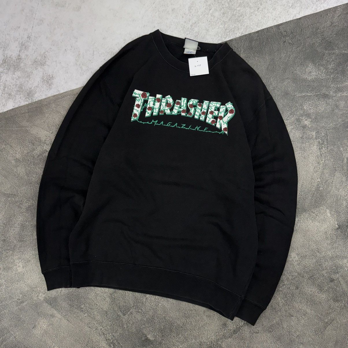 Thrasher THRASHER Magazine rose root flower logo sweatshirt Size US L / EU 52-54 / 3 - 2 Thumbnail