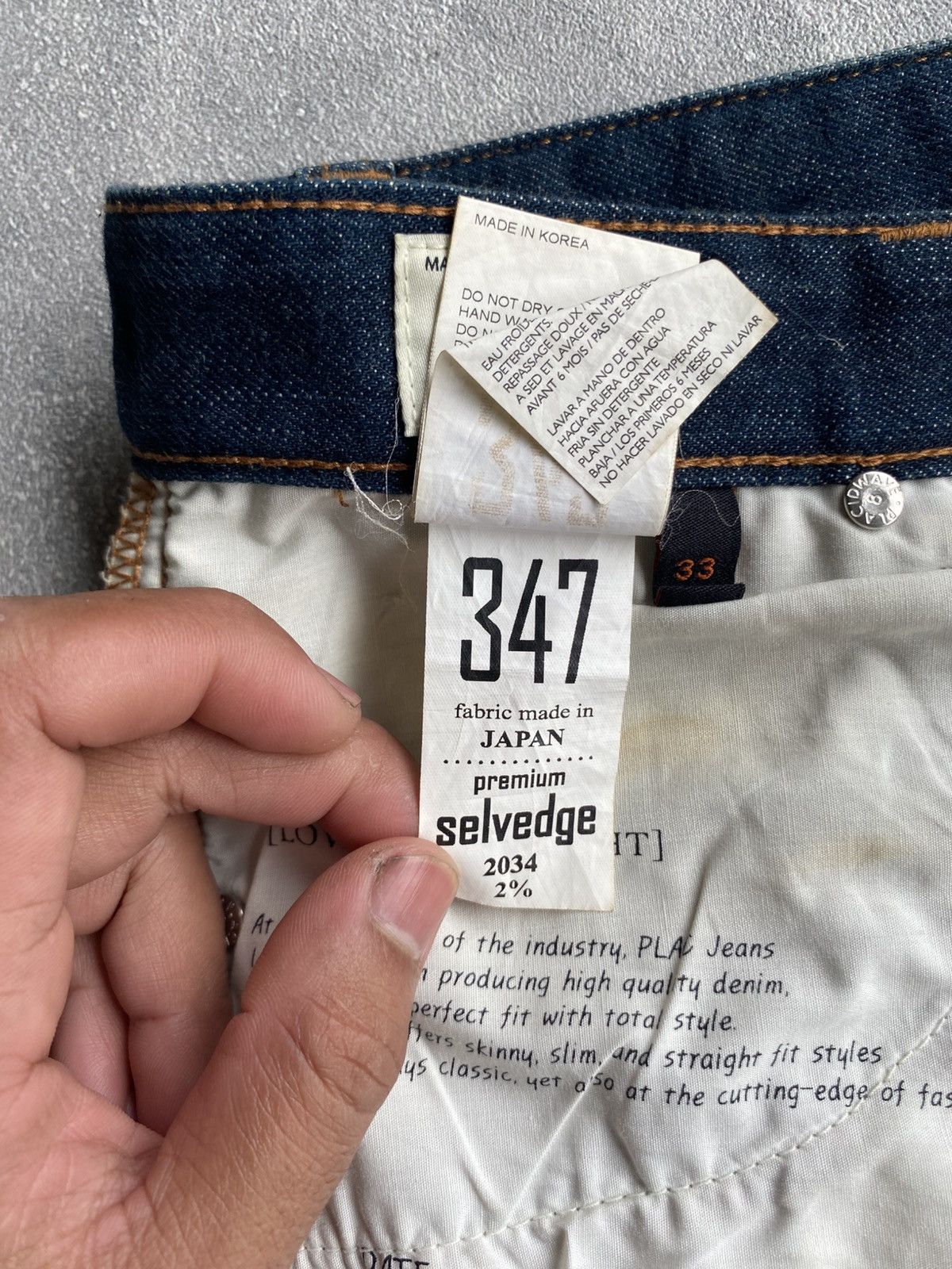 PLAC PLAC by PLACID WAVE Selvedge Denim Size US 33 - 10 Thumbnail