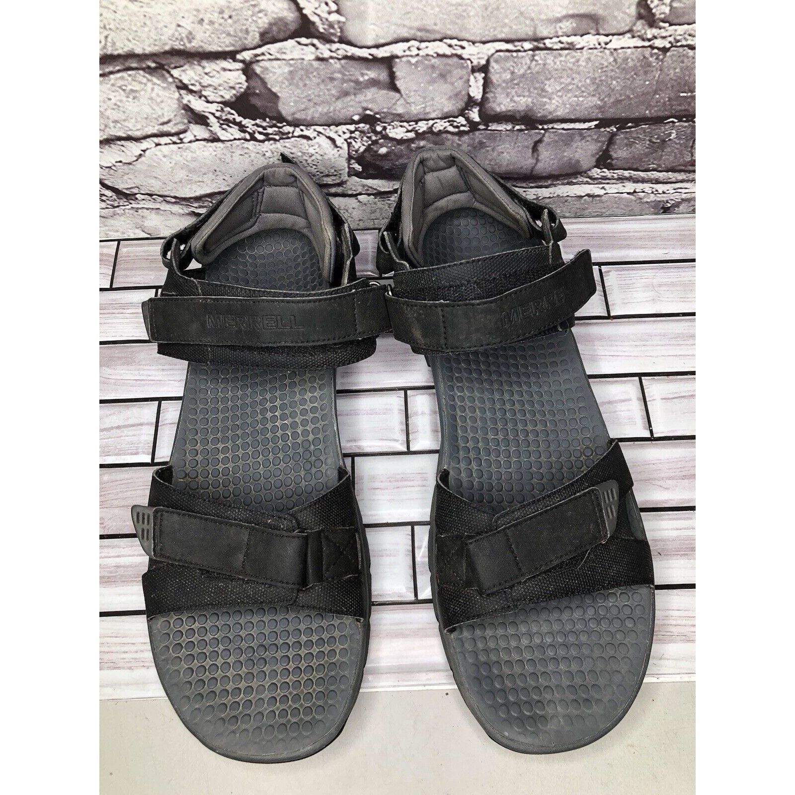 Merrell Merrell Black Synthetic Hiking AnkleStrap Performance Sandal Size US 14 / EU 47 - 19 Thumbnail
