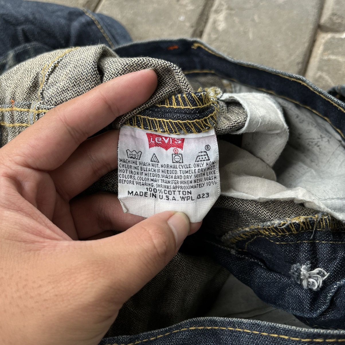 Levi's 90s Vintage Raw Denim Seldvedge Levi’s 501 Made In USA Size US 30 / EU 46 - 12 Thumbnail