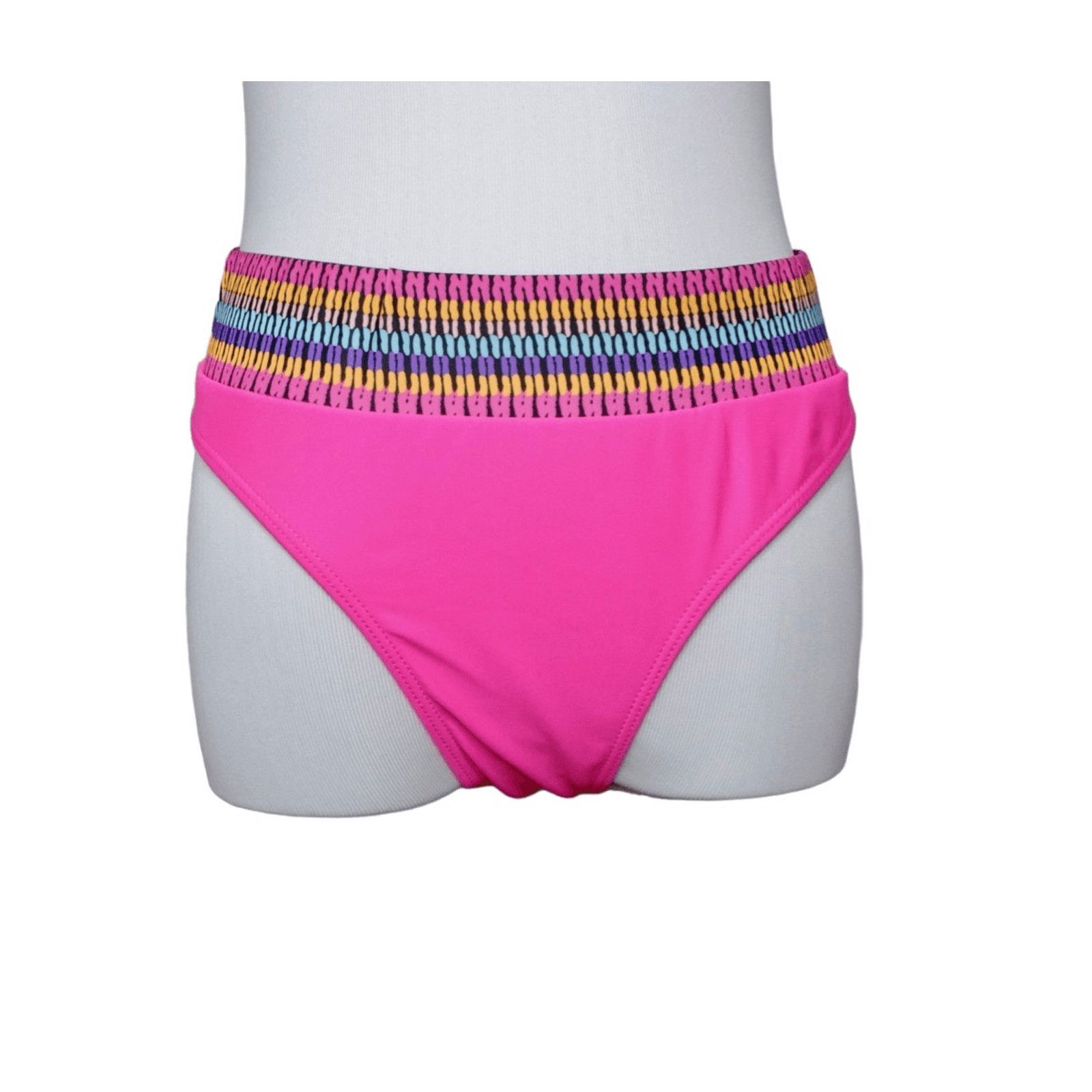 Shein Shein High Waist Pink Tribal Waist Cheeky Swim Bottom LARGE Size L / US 10 / IT 46 - 1 Thumbnail