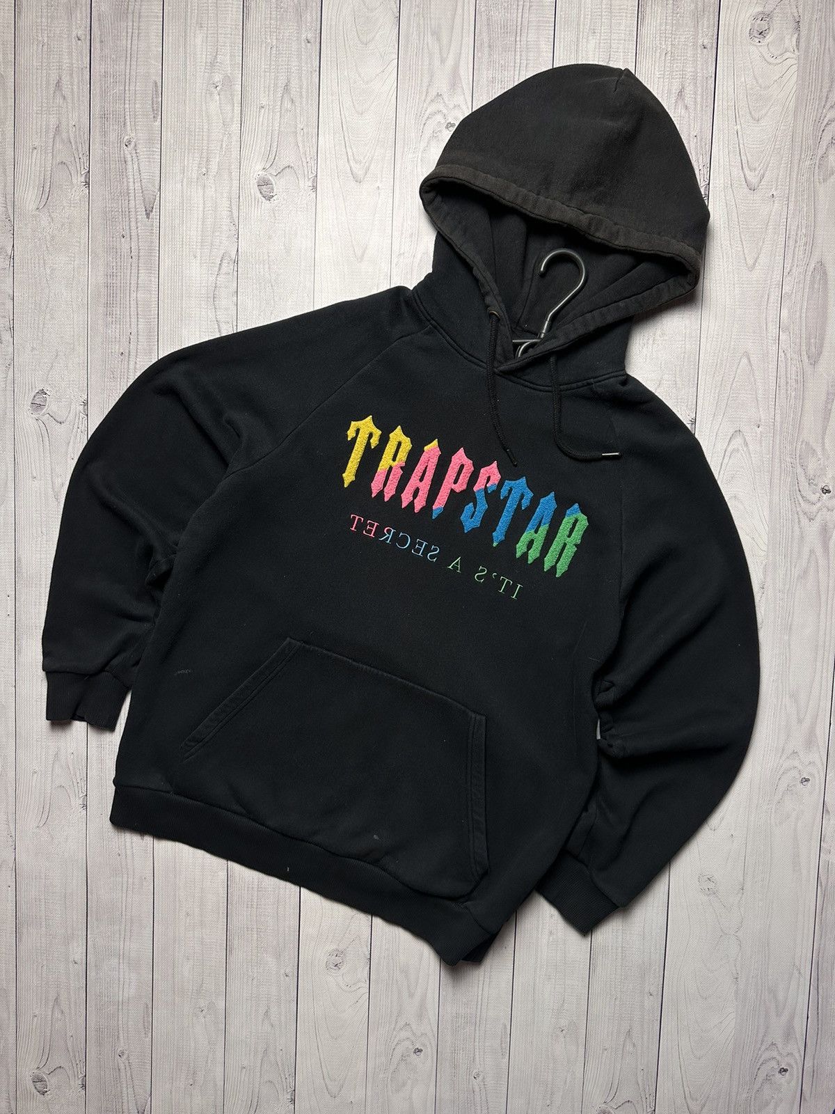 Streetwear Trapstar London Vintage Trapstar London hoodie big logo multicolor size M L Grailed