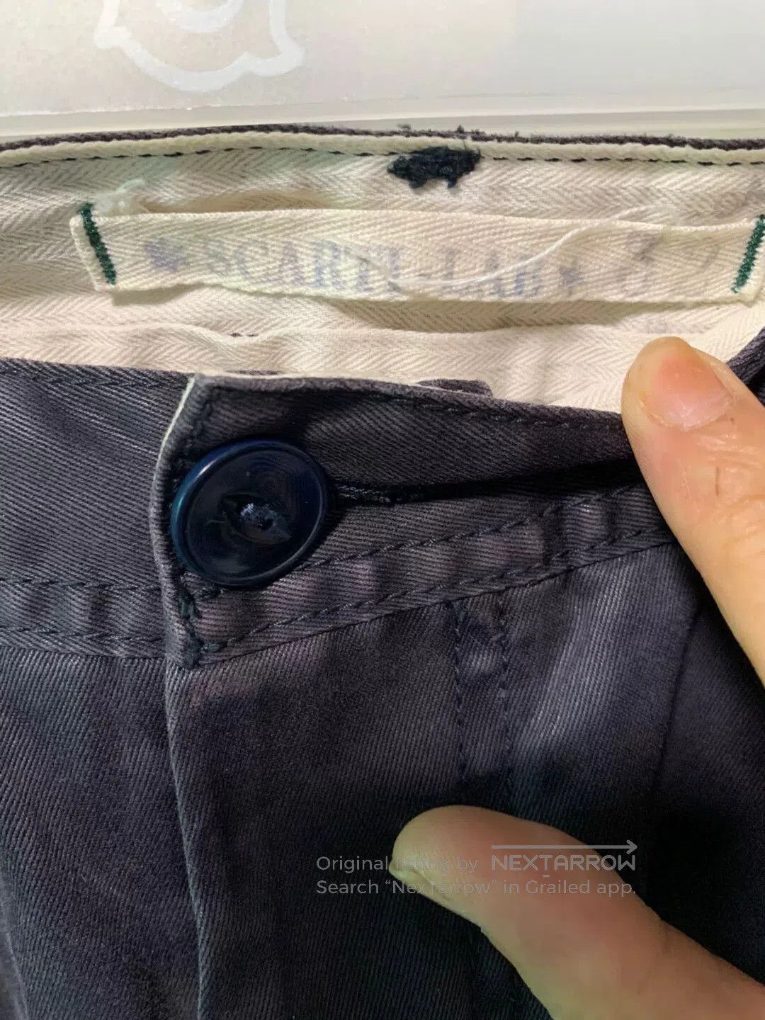 Scarti-Lab navy blue casual pants size 32. Size US 32 / EU 48 - 4 Thumbnail