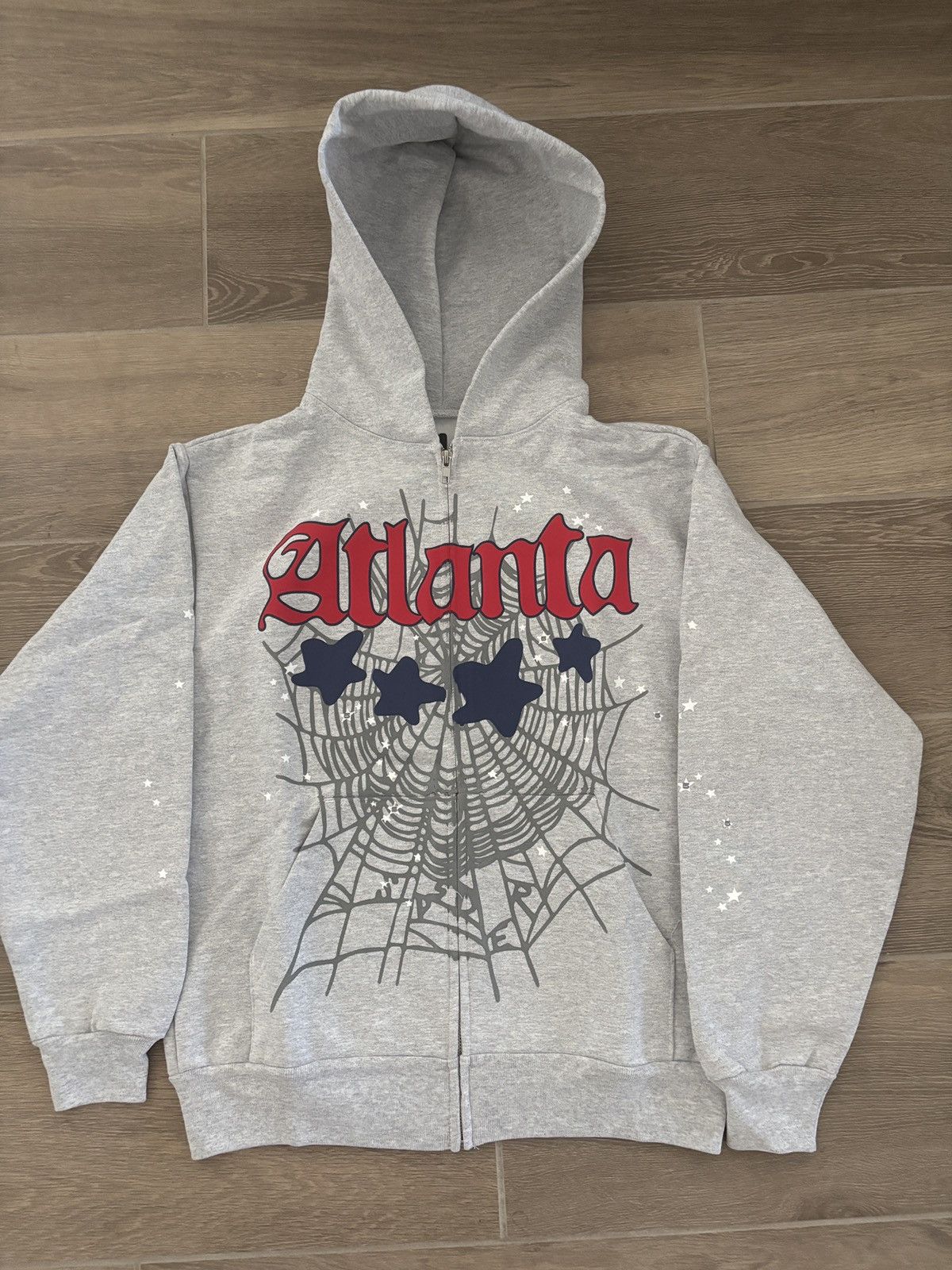 Sp5der Grey Atlanta Full Zip Hoodie Size US M / EU 48-50 / 2 - 1 Thumbnail