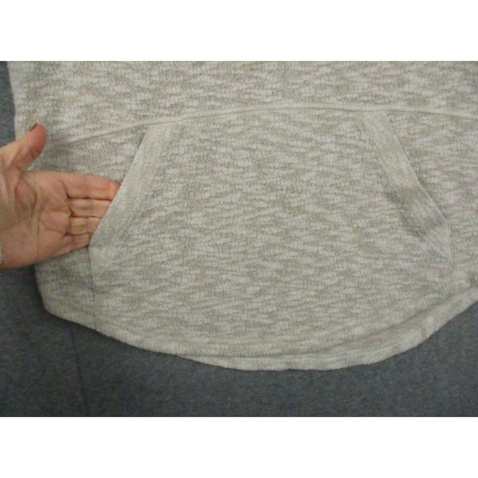 Prana PrAna Sweater Shirt Womens Small Pullover Cowl Neck Long Sleeve Pockets Outdoor Cream Ivory Size S / US 4 / IT 40 - 2 Thumbnail