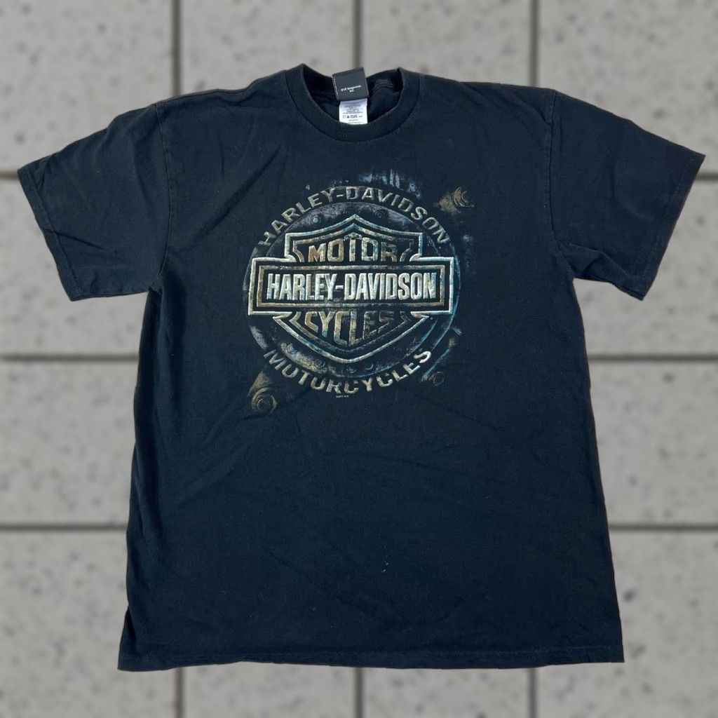 Harley Davidson Harley-Davidson Black T-Shirt L Men Florida Graphic Print Short Sleeve Vintage FT Myers Six Bends Ft Myers Florida Mens Size US L / EU 52-54 / 3 - 1 Thumbnail