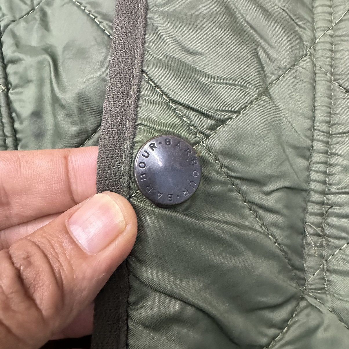 Barbour Vintage Barbour Polar Quilted Green Jacket Z183 Size US S / EU 44-46 / 1 - 13 Thumbnail