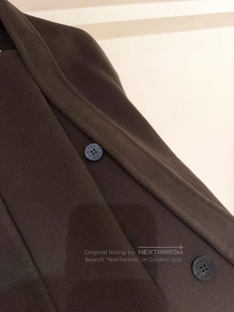 Hermes Hermes Double-Faced Cashmere Mid-Length Coat Size XXS / US 00 / IT 34 - 6 Thumbnail