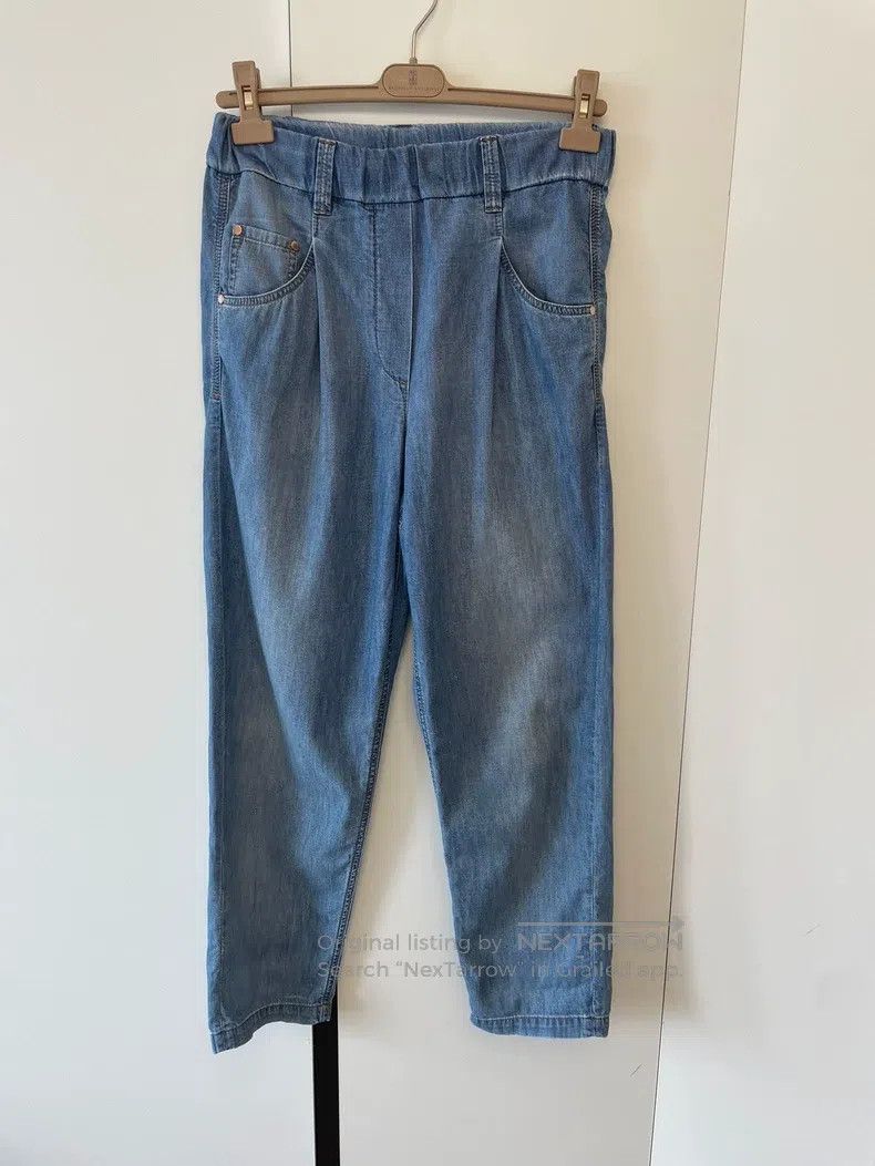 Brunello Cucinelli Brunello Cucinelli Cone Shape Five Pocket Long Pants Size 26" / US 2 / IT 38 - 3 Thumbnail