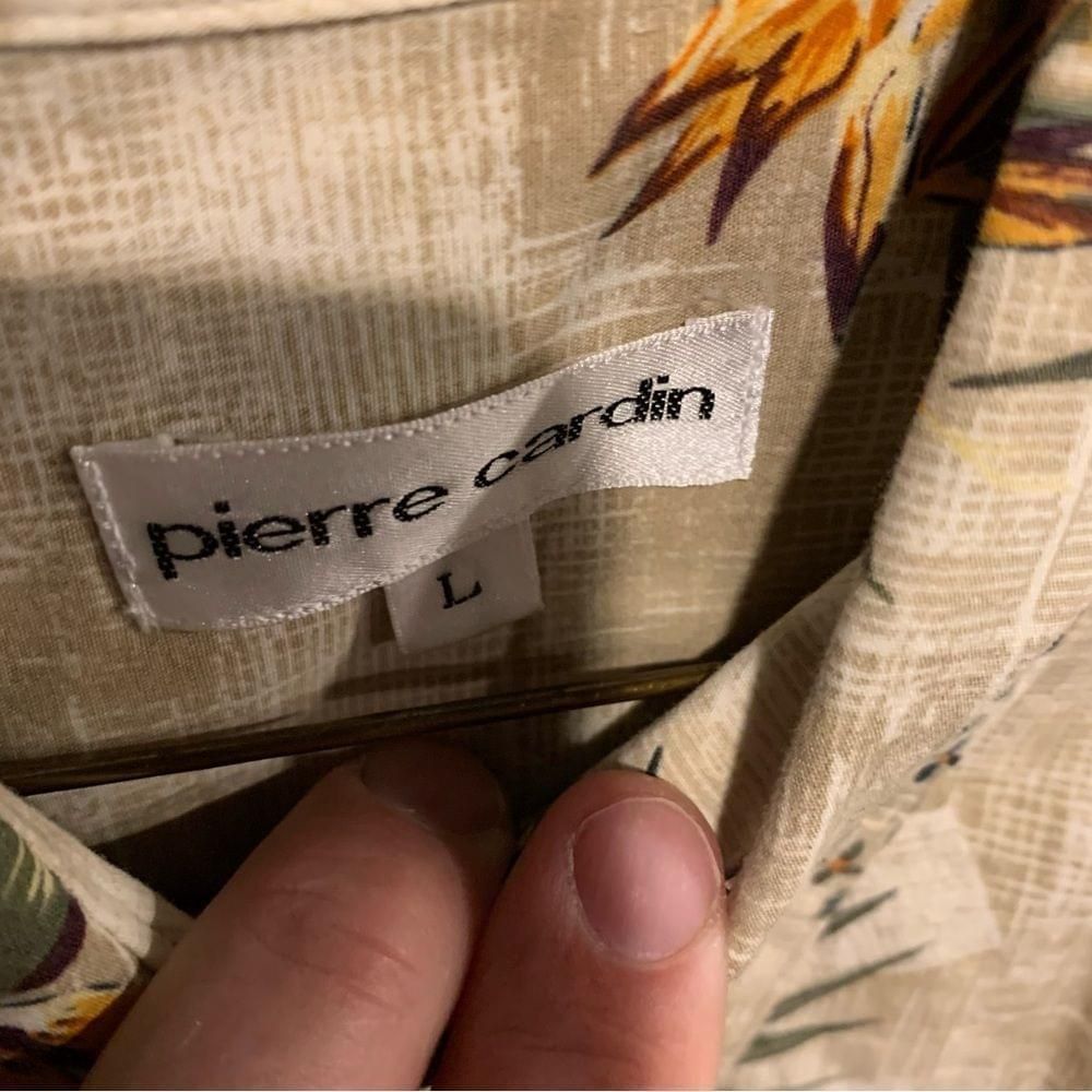 Pierre Cardin Men’s Pierre Cardin Hawaiian Button Down Shirt Size US L / EU 52-54 / 3 - 2 Thumbnail