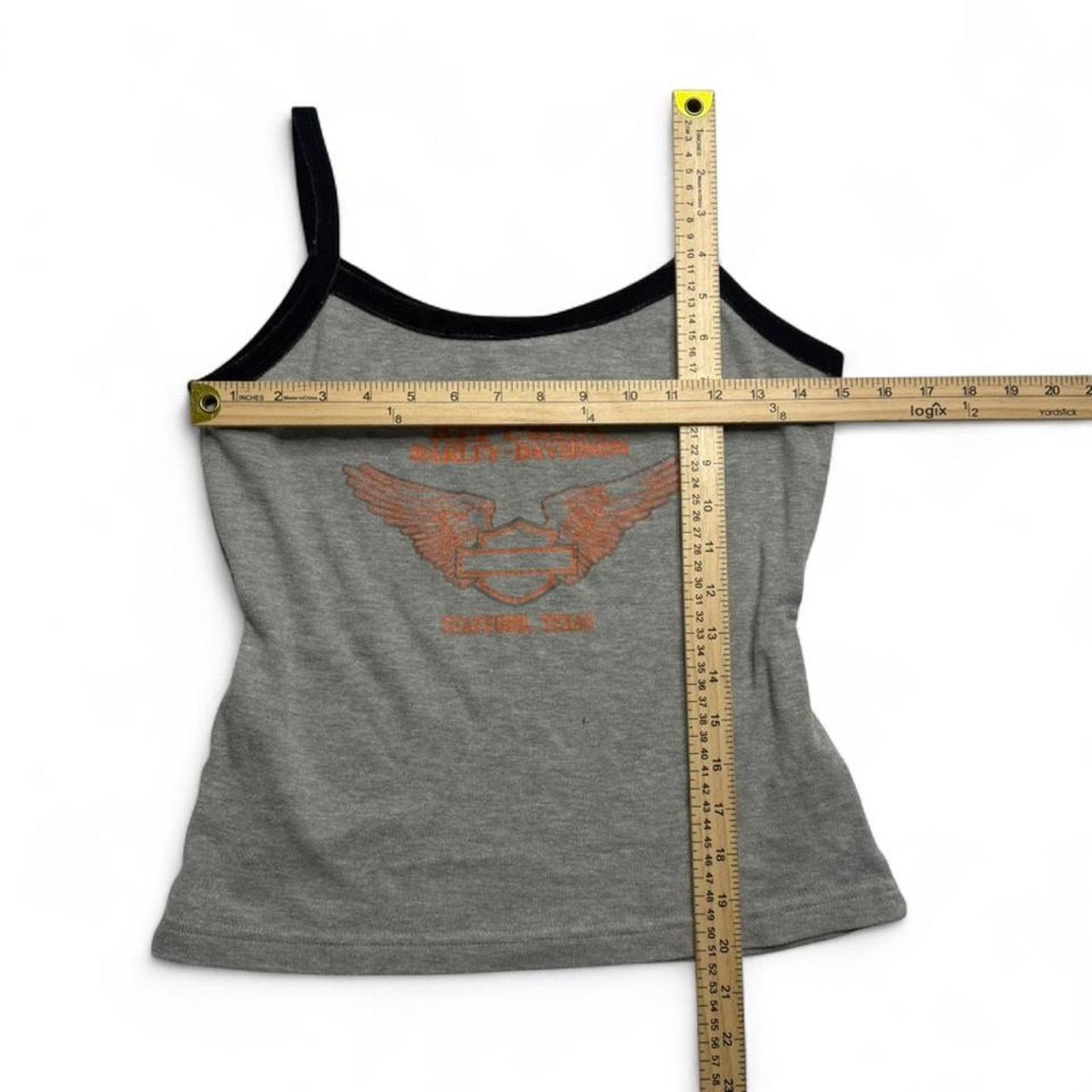 Harley Davidson Harley Davidson grey tank top black strap orange lace Size L Size L / US 10 / IT 46 - 5 Thumbnail