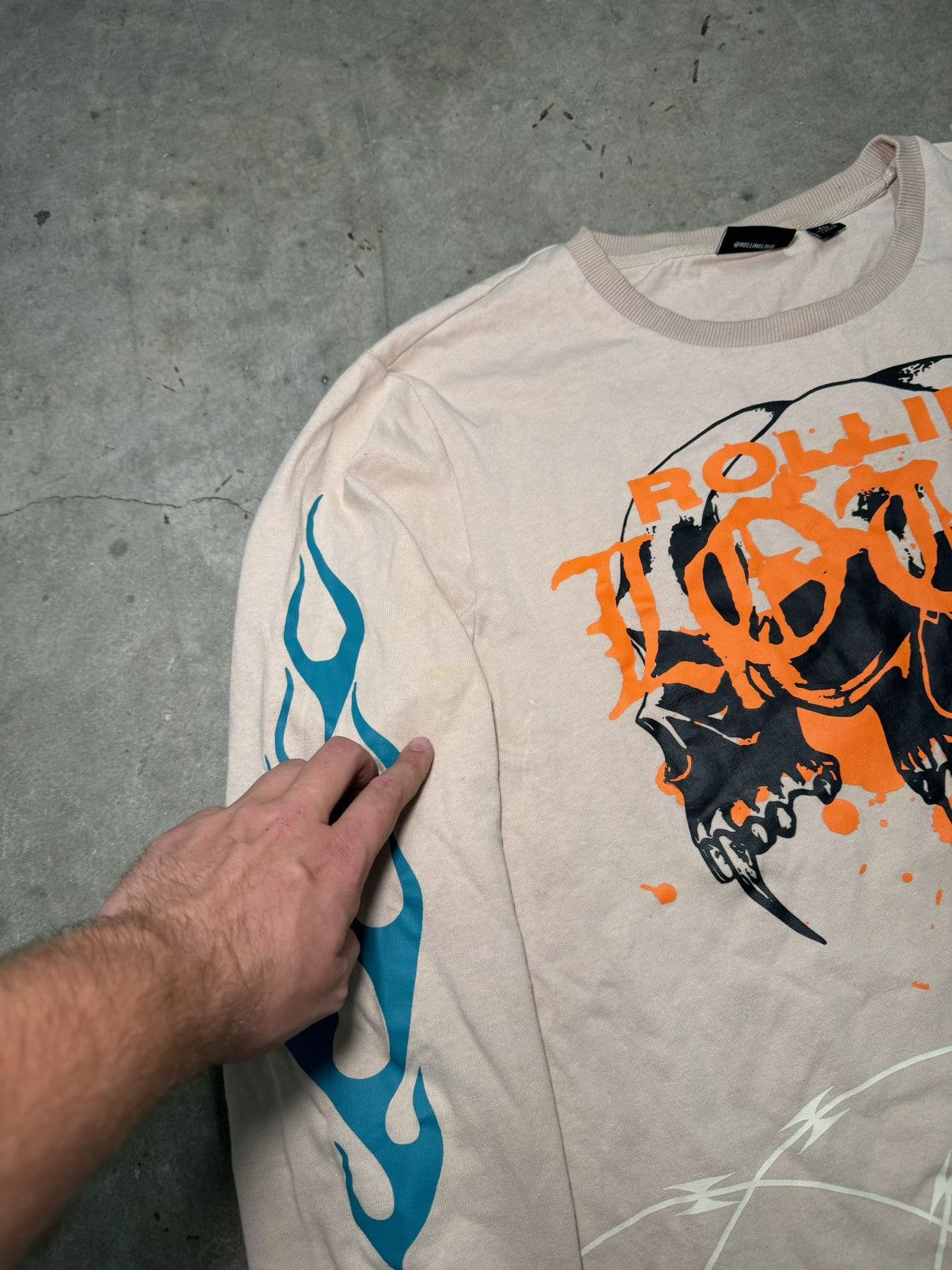 Other Rolling Loud y2k Heavy Metal Grunge Flame Sleeve Skull Rare Size US XL / EU 56 / 4 - 7 Thumbnail