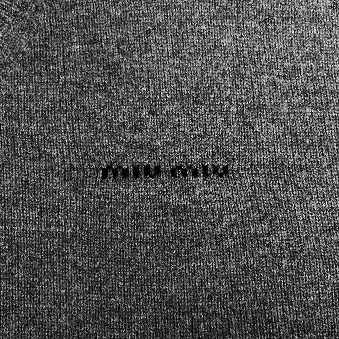 Miu Miu MIU MIU Slate Gray Logo Layered Knit Sweater 48 Unisex Size XL / US 12-14 / IT 48-50 - 4 Thumbnail