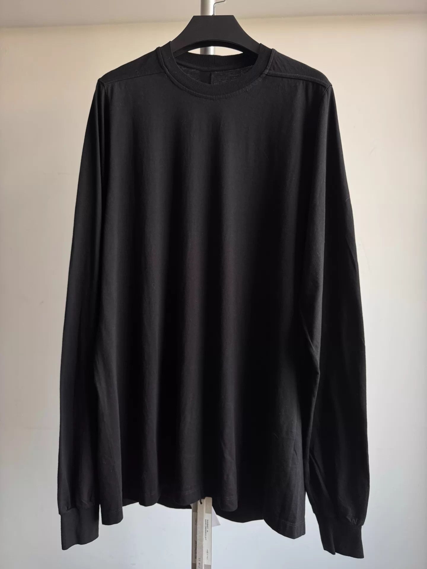 Rick Owens Rick Owens 22Fw Black Mainline Long Sleeve Tee S Size US S / EU 44-46 / 1 - 1 Thumbnail