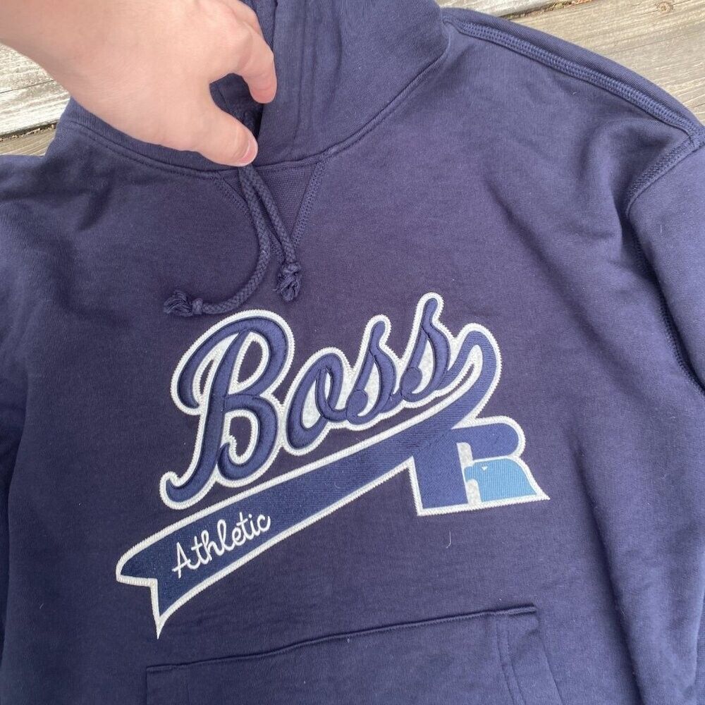 Hugo Boss × Russell Athletic RARE HUGO BOSS X Russell Athletic Hoodie Sweater Embroidere Size US L / EU 52-54 / 3 - 5 Thumbnail