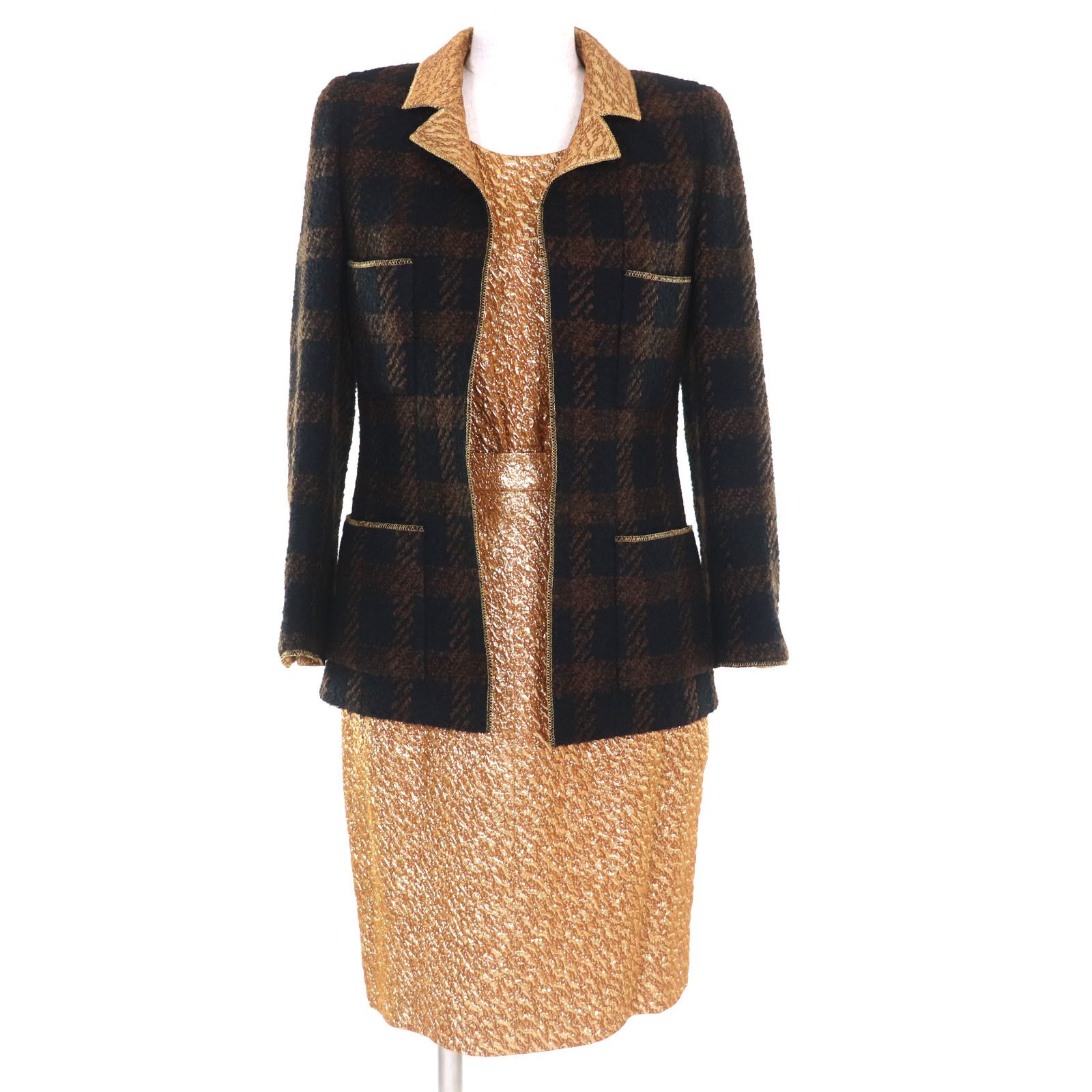 Chanel Chanel Chanel BOUTIQUE Wool 2way Set Cotton Suits P08499/P08497 DUTY FREE for USA Size ONE SIZE - 1 Thumbnail