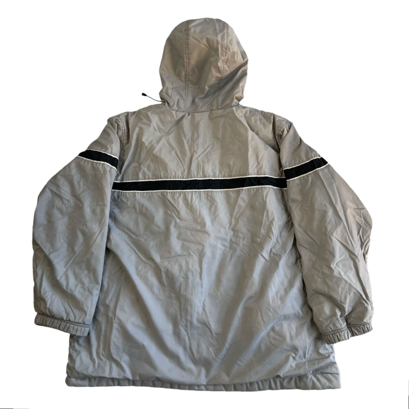 Nike VINTAGE Nike Reversible Hooded Jacket XL Gray Black Fleece Puffer Jacket Size US XL / EU 56 / 4 - 3 Thumbnail