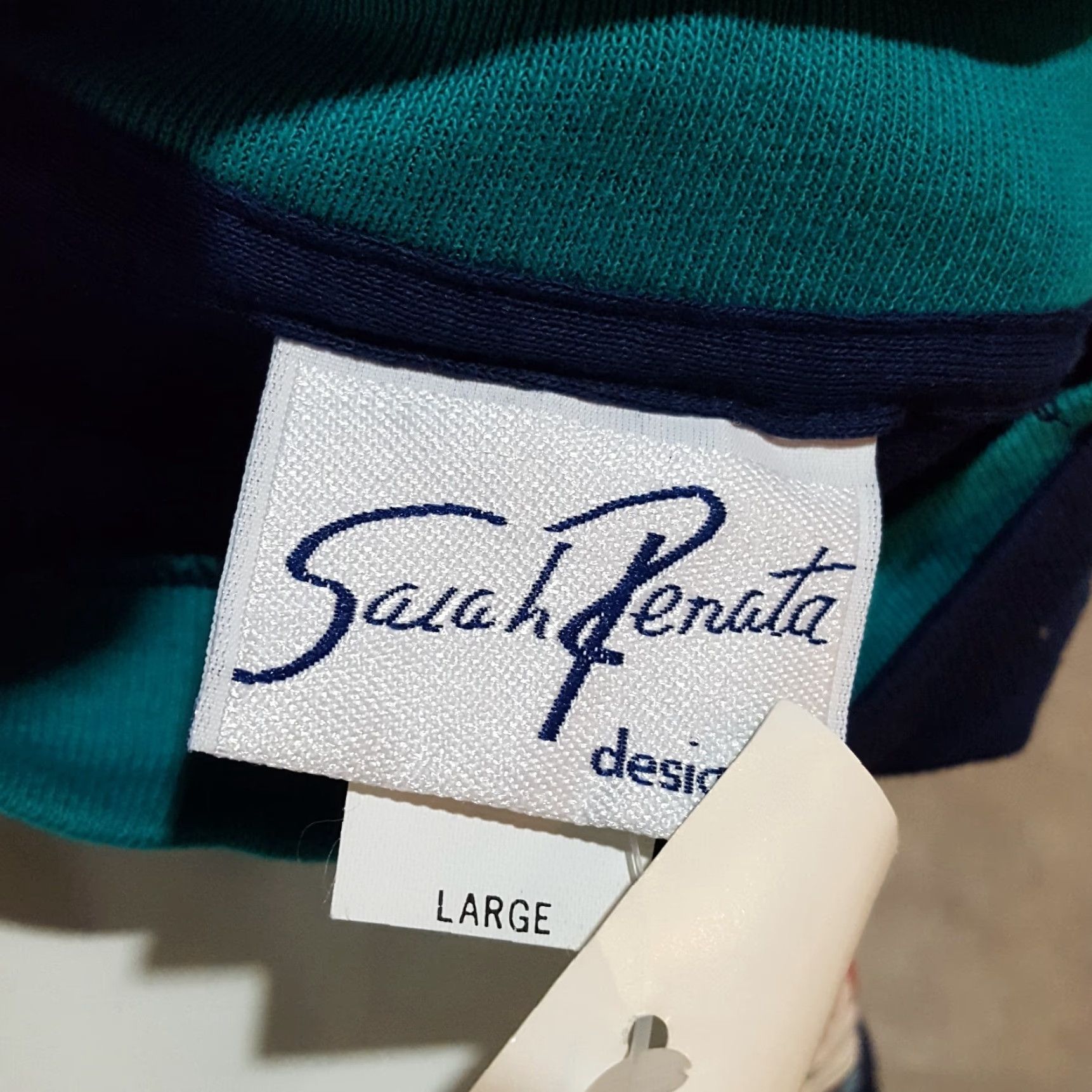 Apple VINTAGE 90s Sarah Renata Apple Tree School T-Shirt Women’s Large Blue Casual Nature Retro Size L / US 10 / IT 46 - 6 Thumbnail
