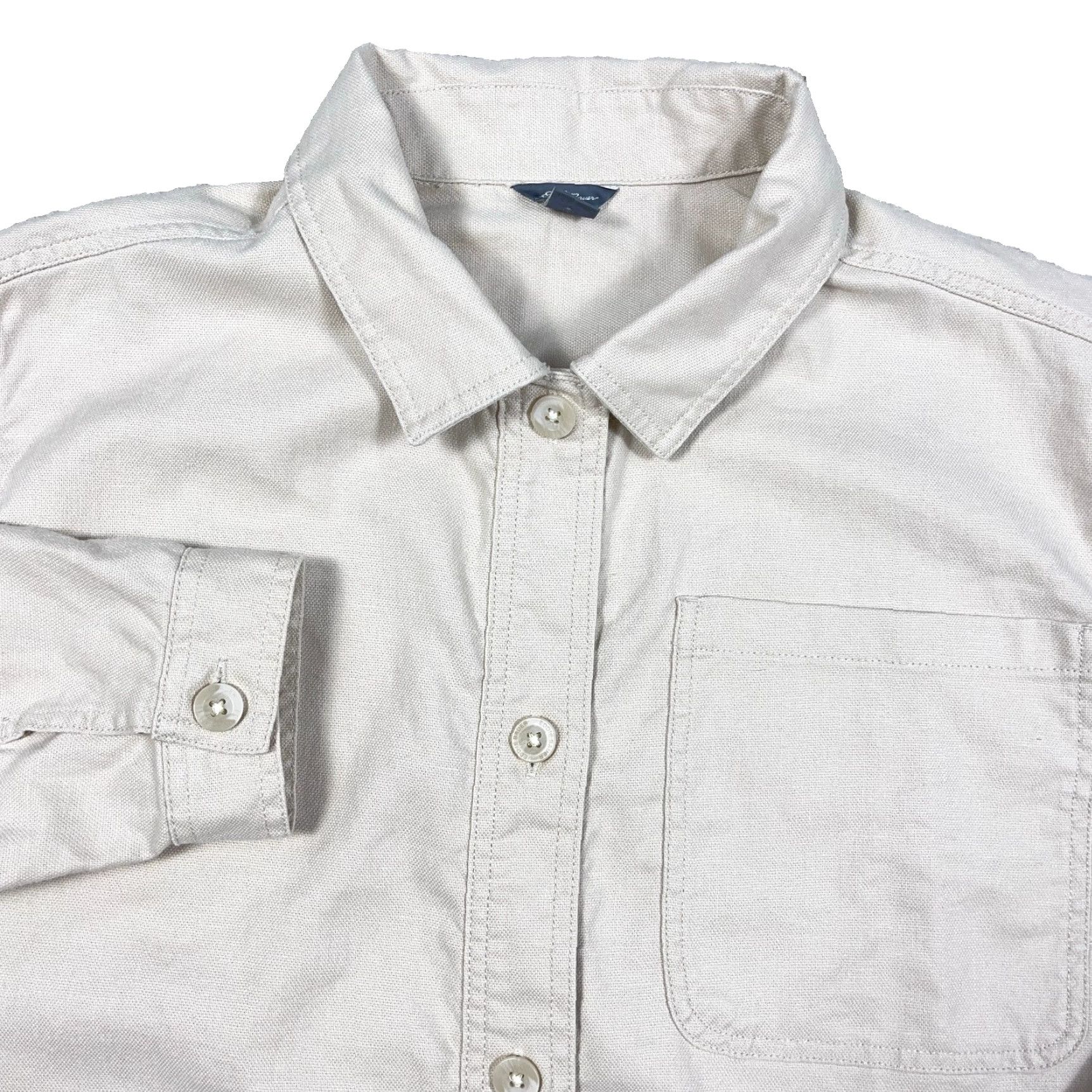 Eddie Bauer Eddie Bauer Jacket Women XL Tan Barn Chore Field Button Up Unlined Canvas Ladies Size XL / US 12-14 / IT 48-50 - 2 Thumbnail