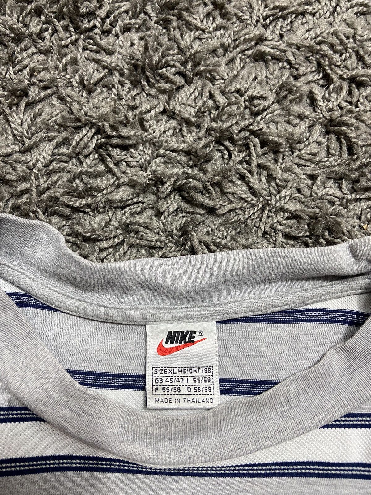 Nike × Vintage NIKE VINTAGE 00s COTTON STRIPPED RAP ADULT T-SHIRT Size US XL / EU 56 / 4 - 3 Thumbnail