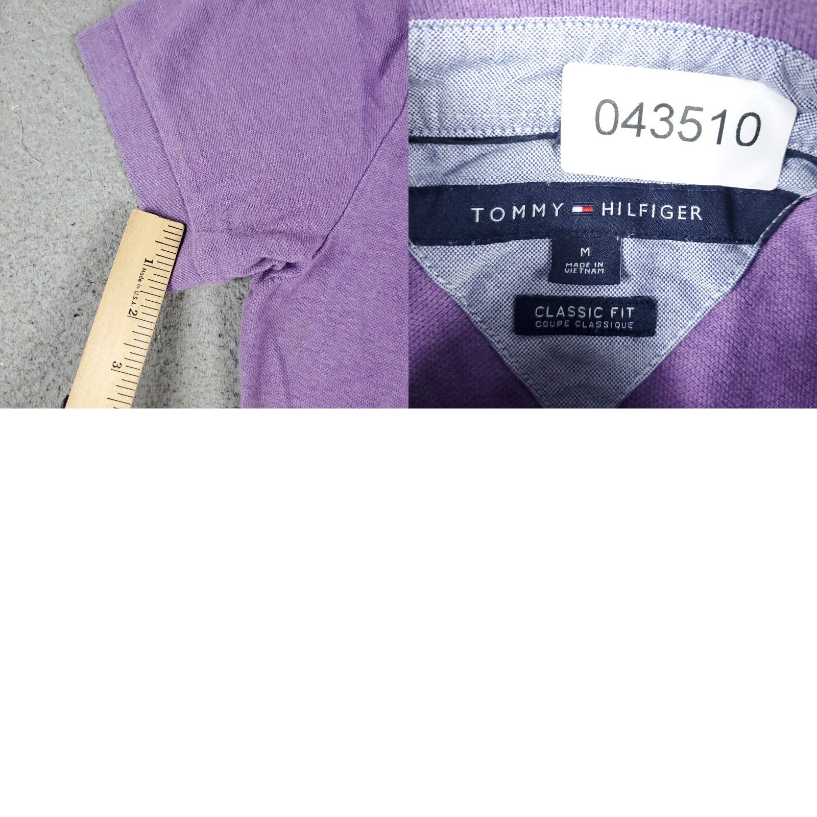 Tommy Hilfiger VINTAGE Tommy Hilfiger Polo Shirt Mens M Purple Short Sleeve Shirt Adult Medium Purple Solid Logo 90s Classic Preppy Mens Size US M / EU 48-50 / 2 - 8 Thumbnail