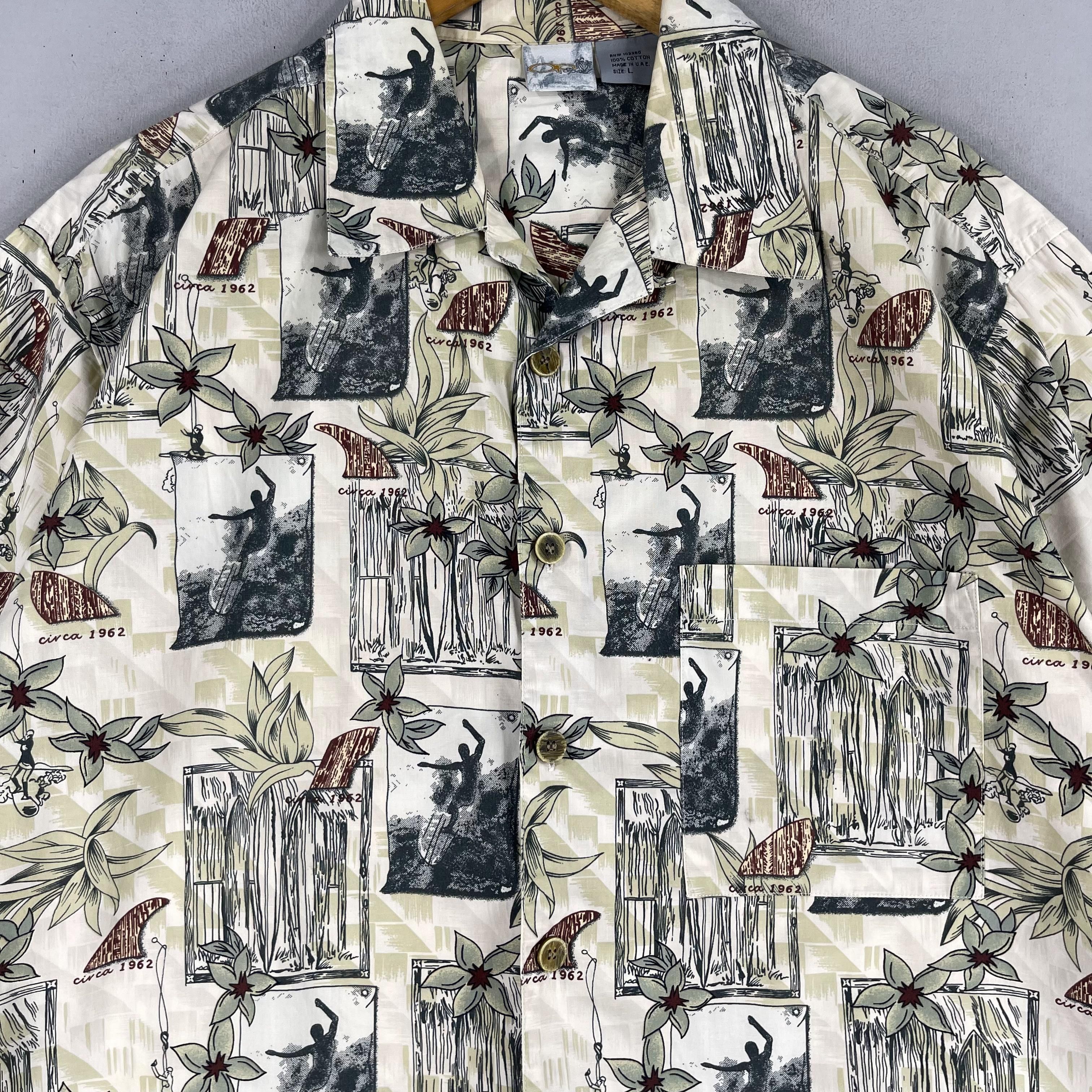 Ocean Pacific × Vintage Vintage OCEAN PACIFIC Hawaii Floral Shirt Button Up Size US L / EU 52-54 / 3 - 2 Thumbnail
