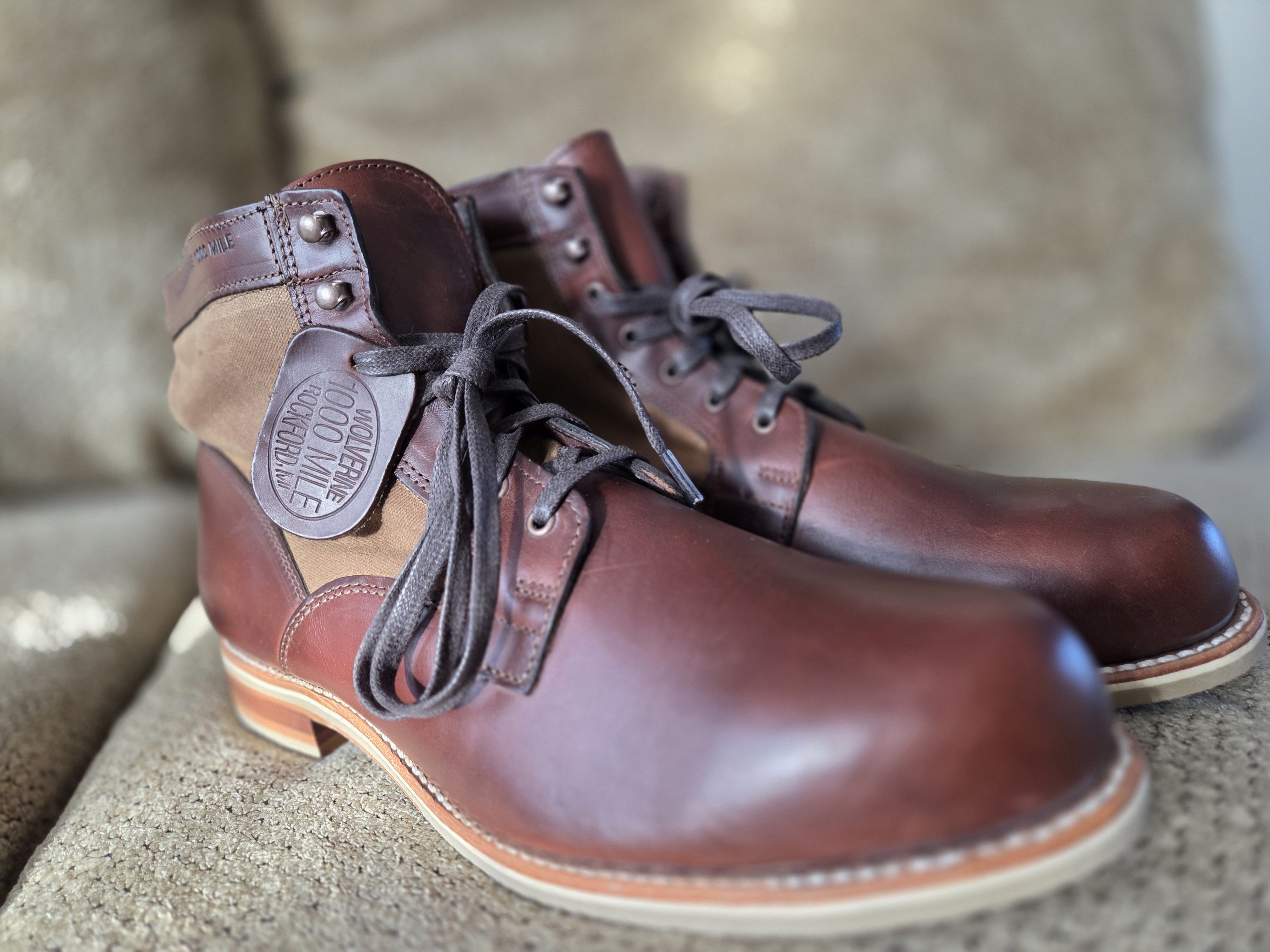 Wolverine Wolverine 1000 Mile Boots Leather/Canvas Size 12 Brand New Size US 12 / EU 45 - 2 Thumbnail
