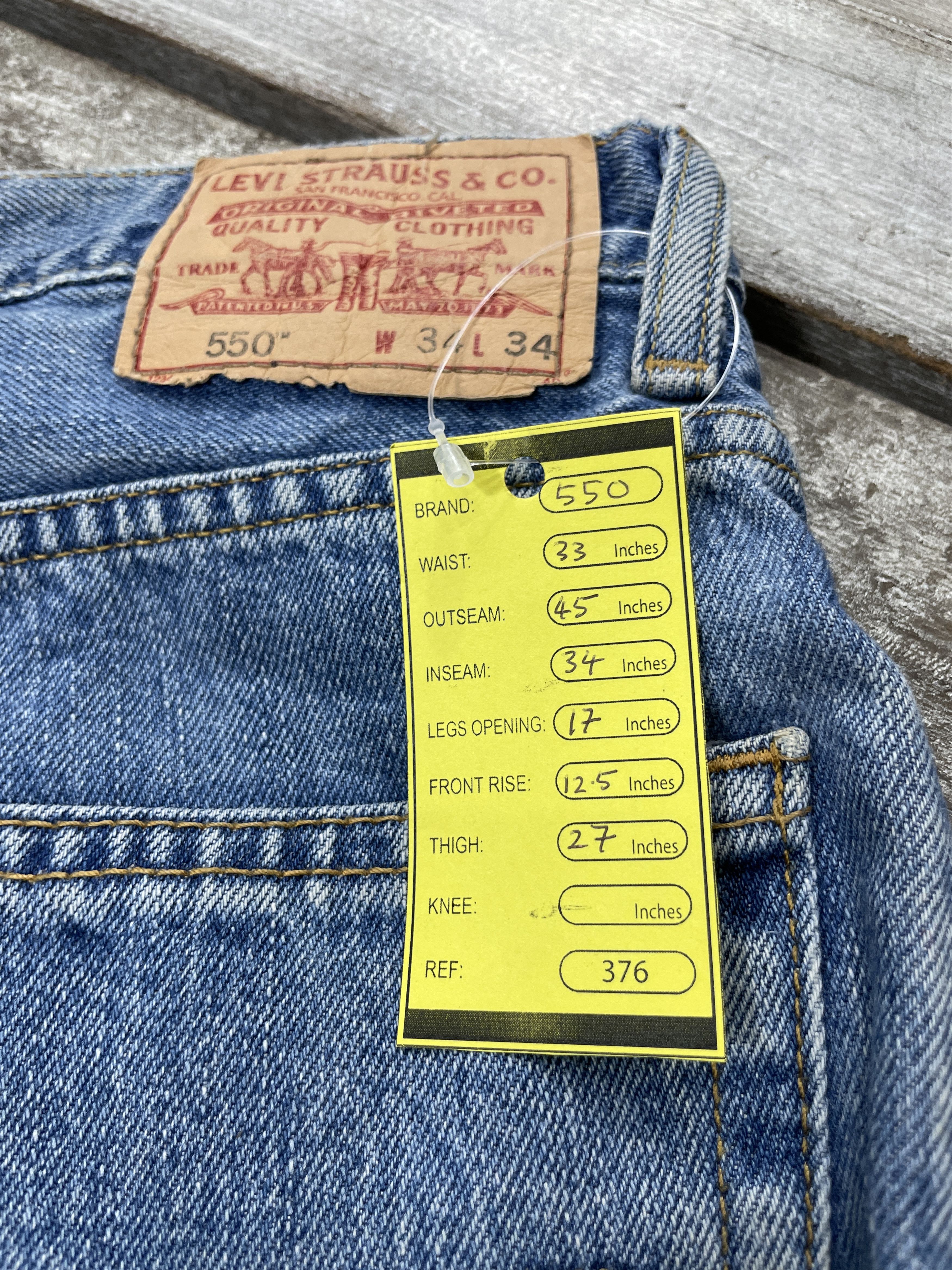 Levi's × Vintage Vintage Levi's 550 Faded Jeans WC 376 Size US 33 - 10 Thumbnail