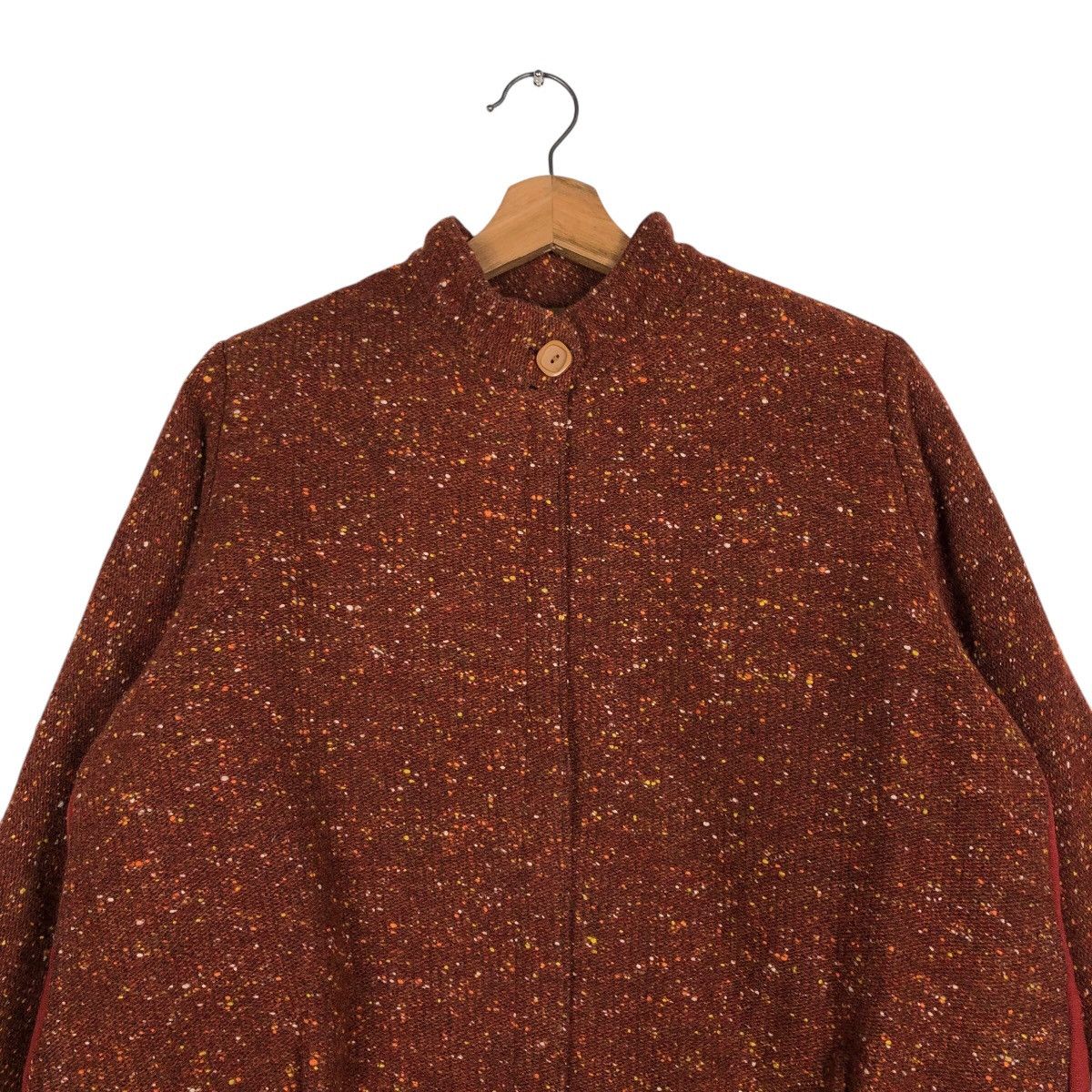 Japanese Brand 📌Vintage Wool Bomber Jacket Herringbone Nemeth Design Size US M / EU 48-50 / 2 - 4 Thumbnail