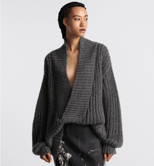 Dior o1w1db10925 444S26 Oversized Sweater in Gray Size S / US 4 / IT 40 - 4 Thumbnail