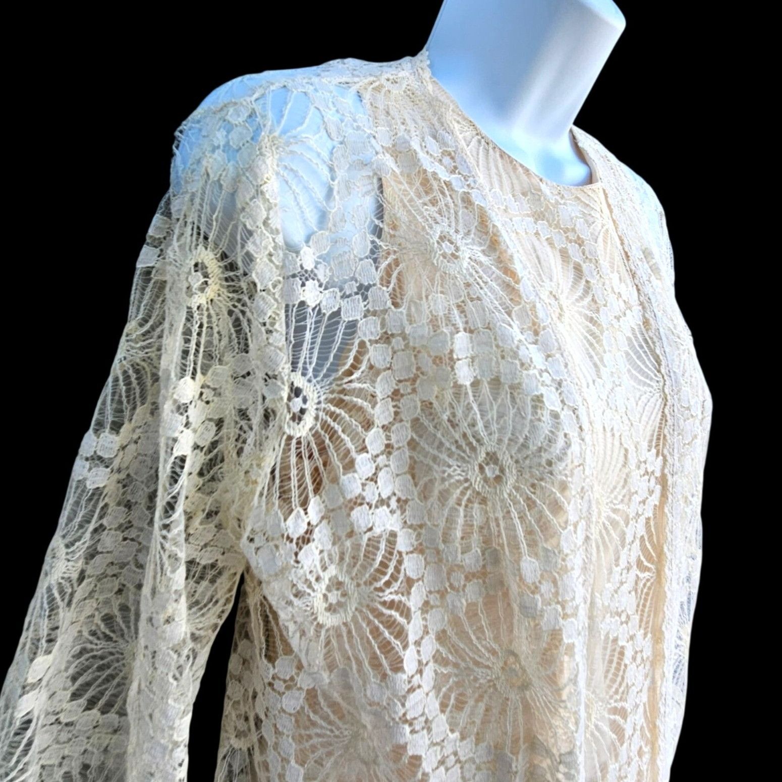 Vintage Vintage 1960s Saba California Lace Dress Set Size S Wedding Size S / US 4 / IT 40 - 11 Thumbnail