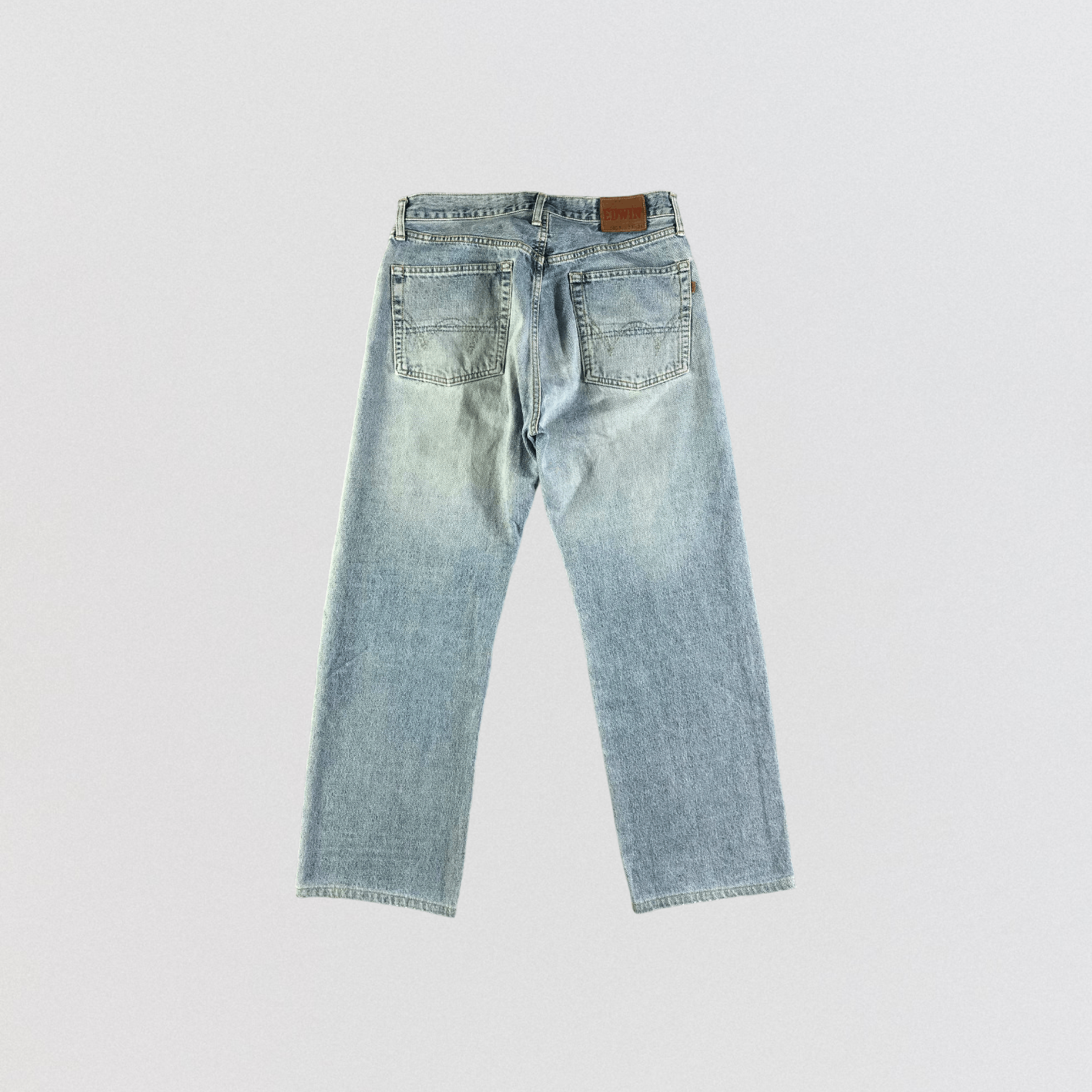 Edwin Vintage Light Wash Edwin 505 Selvedge Jeans-JM3634 Size US 33 - 2 Thumbnail