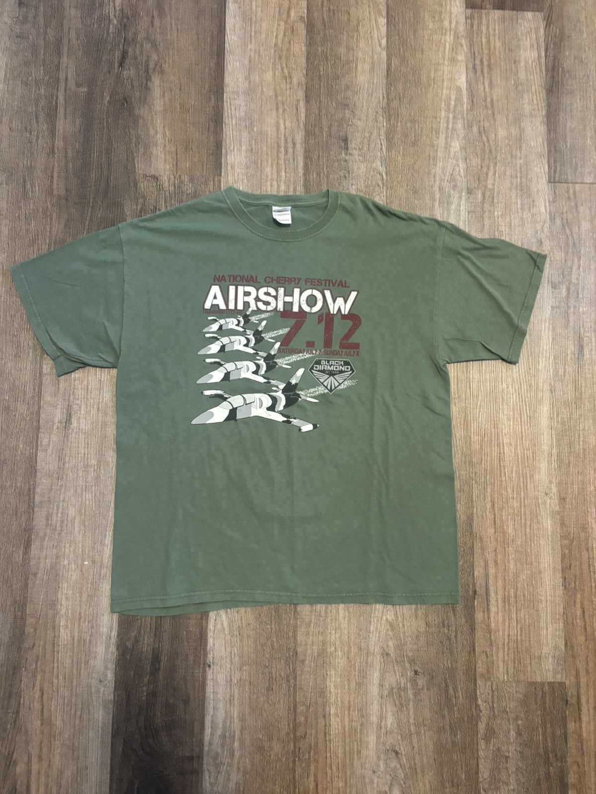 Gildan National Cherry Festival Airshow Jets Tee Shirt Size US XL / EU 56 / 4 - 1 Thumbnail